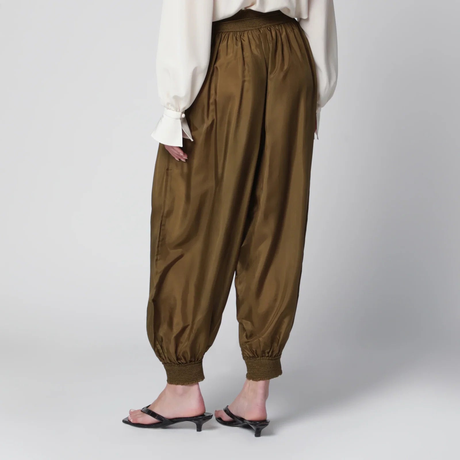 ZIMMERMANN Olive silk habotai harem pants