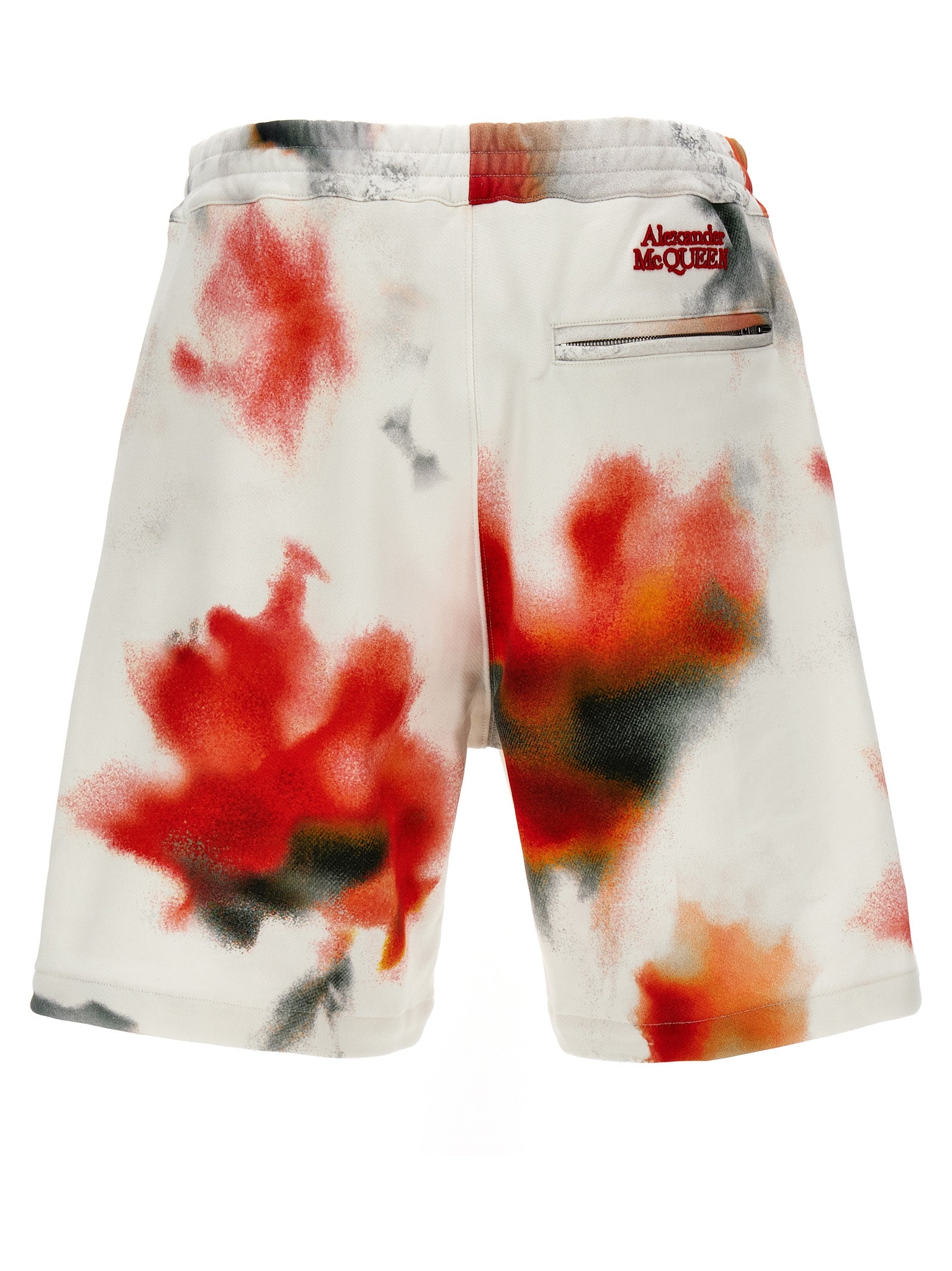 Alexander McQueen Obscured Flower Bermuda Shorts