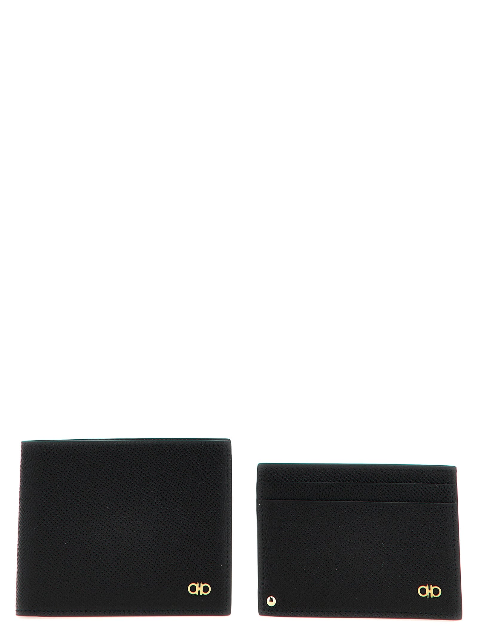 Ferragamo Gancio Wallet + Card Holder Set