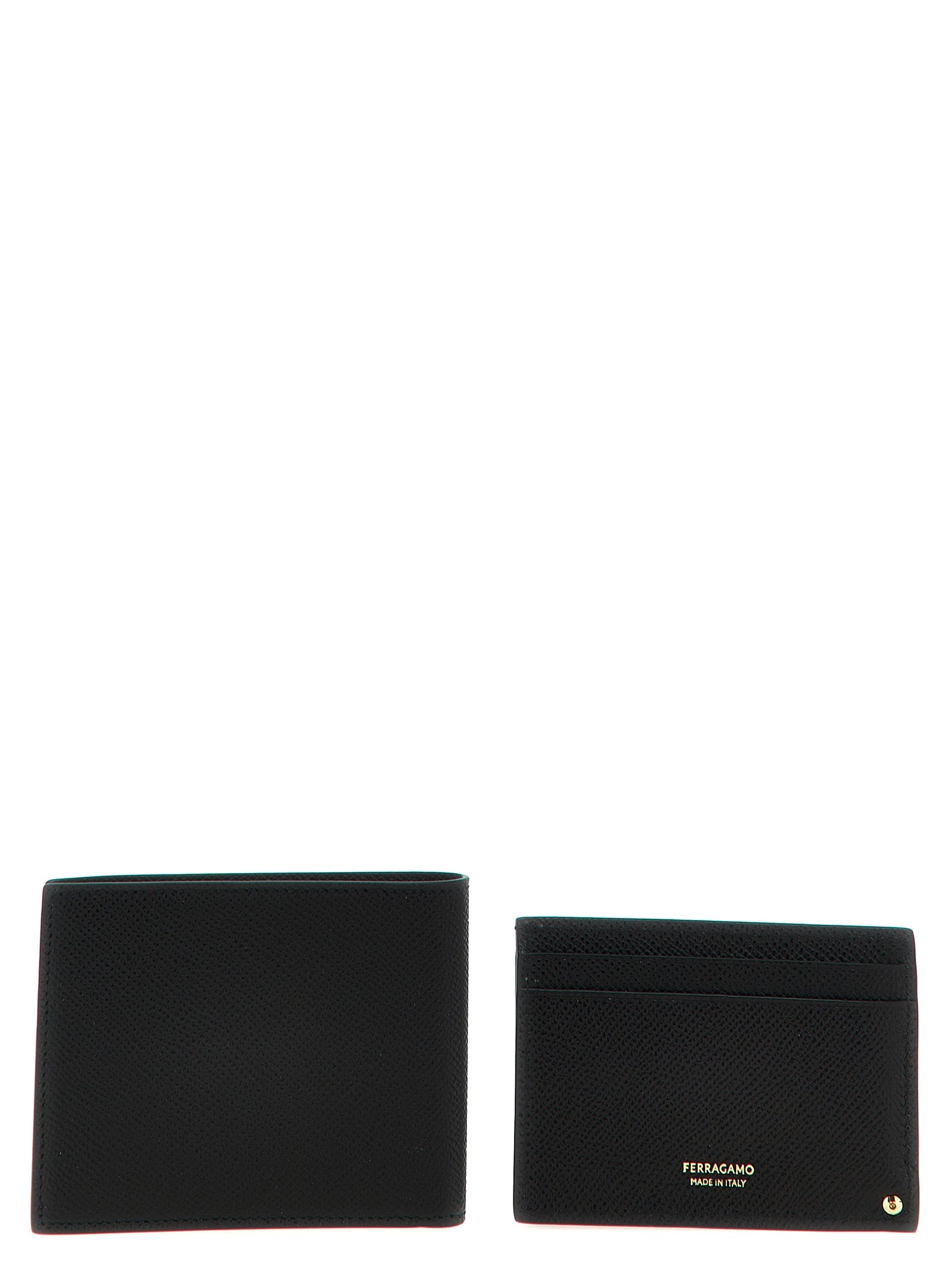 Ferragamo Gancio Wallet + Card Holder Set