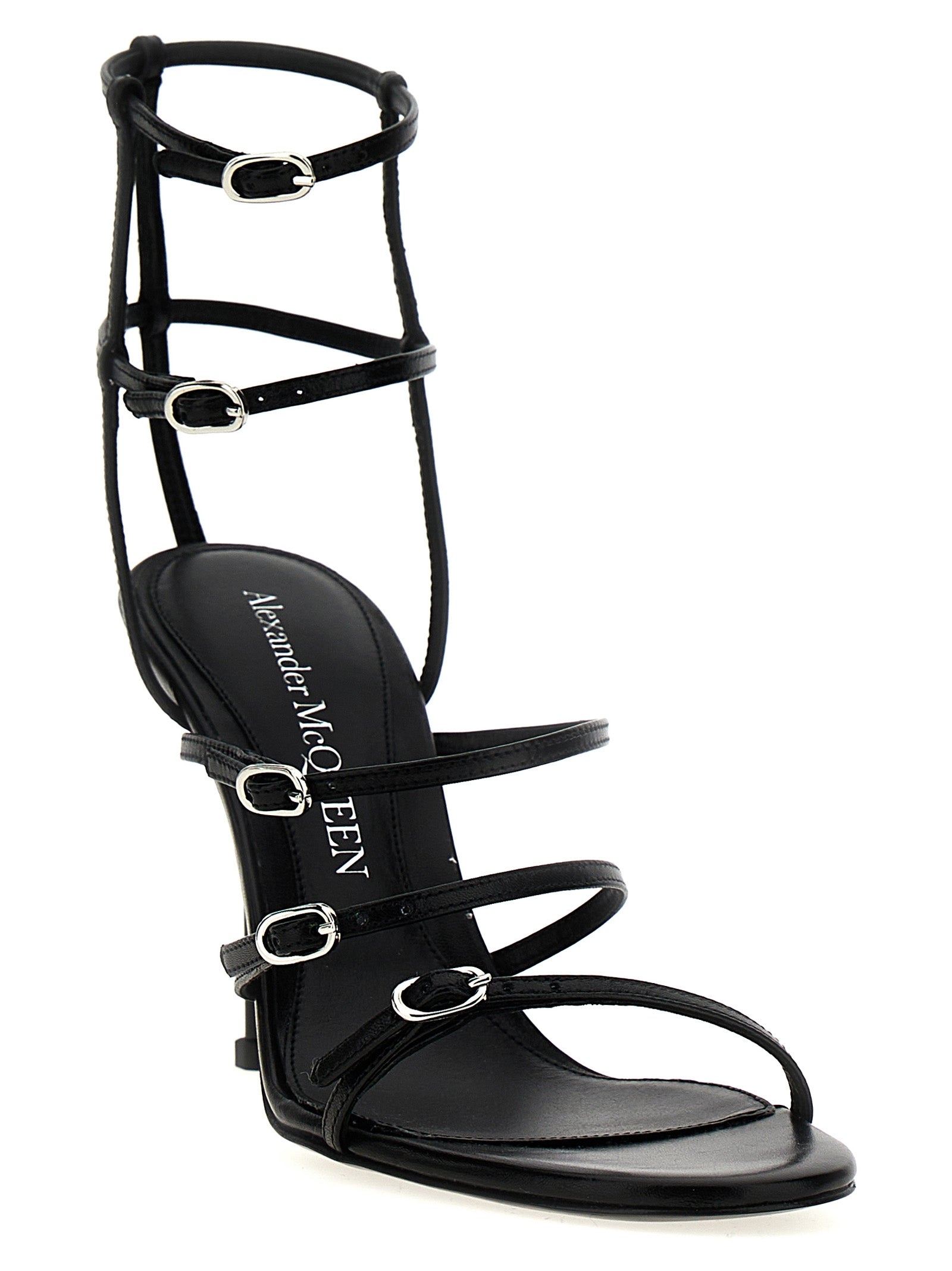 Alexander McQueen Strap Leather Sandals