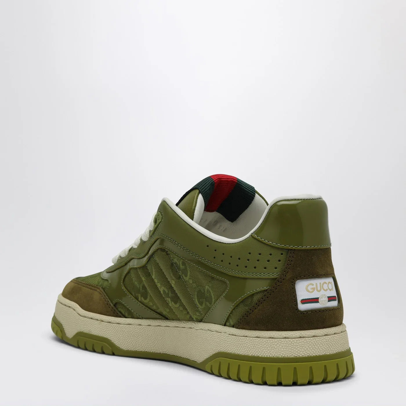 GUCCI Re-Web Sneakers in green GG fabric