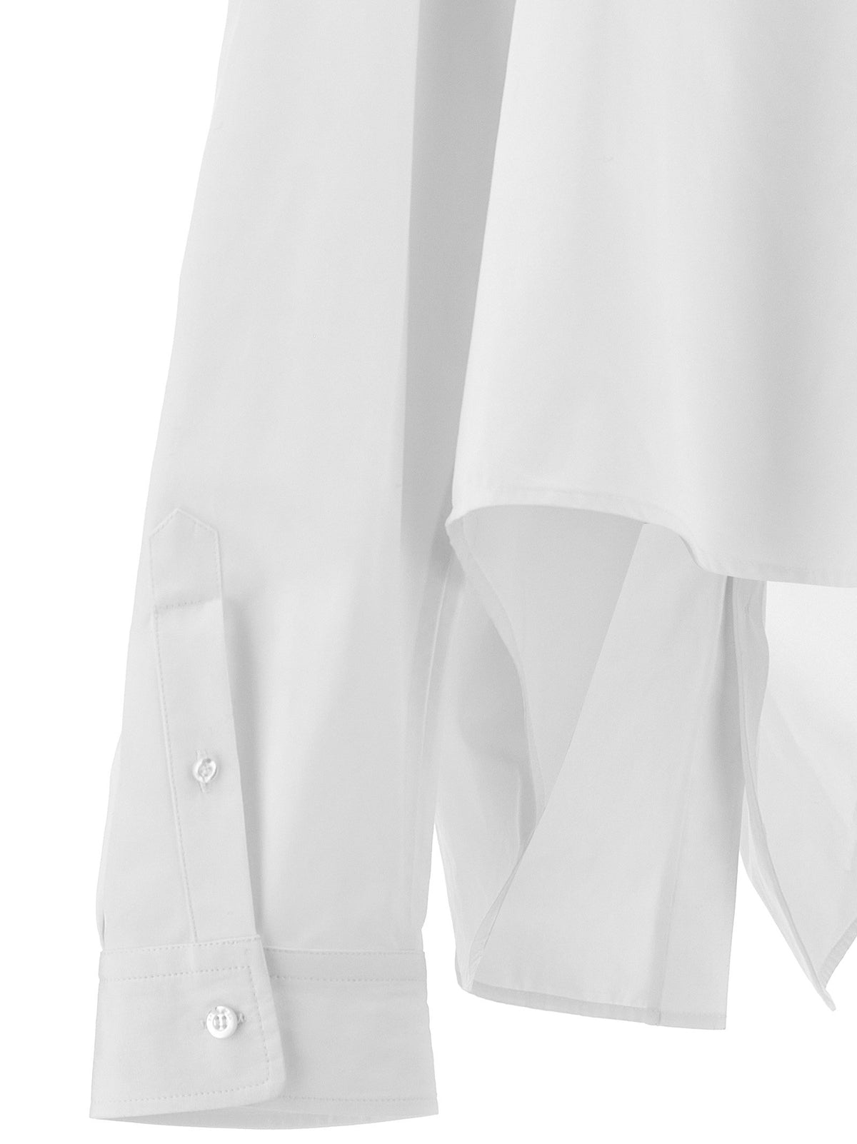 Balenciaga Asymmetric Shirt With Logo Embroidery