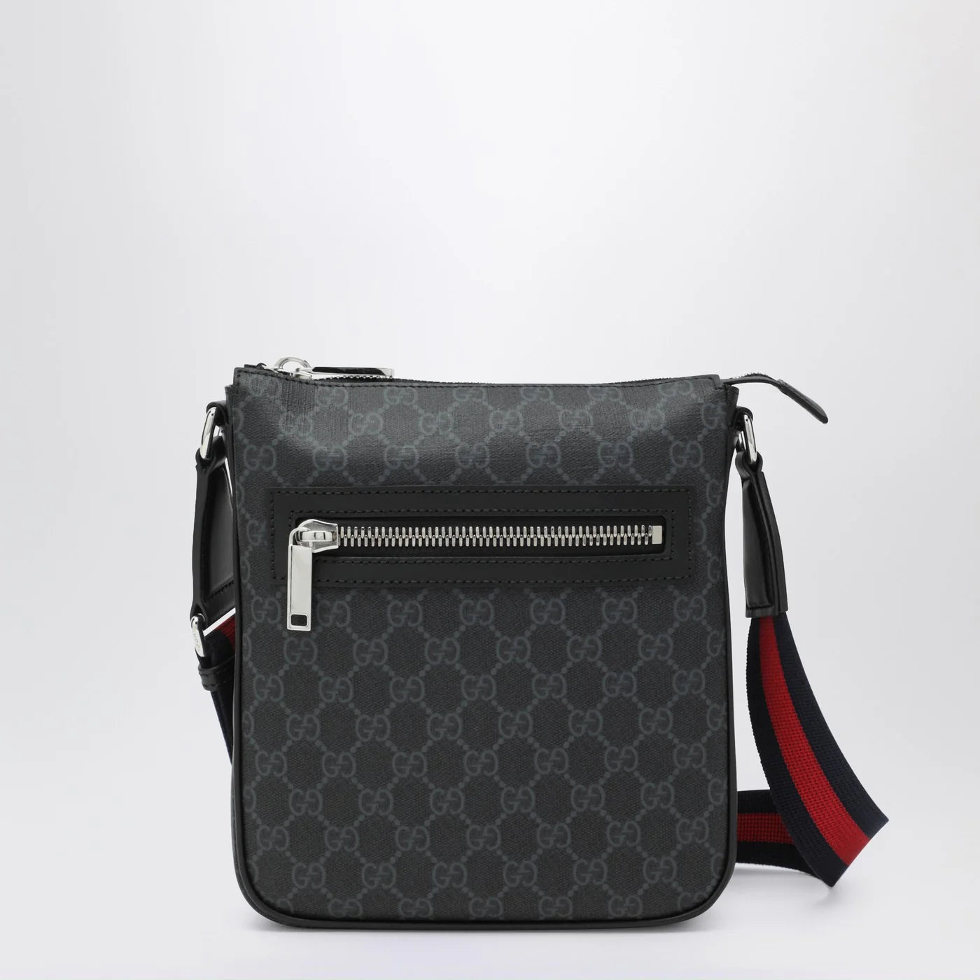 GUCCI GG fabric small shoulder bag grey/black