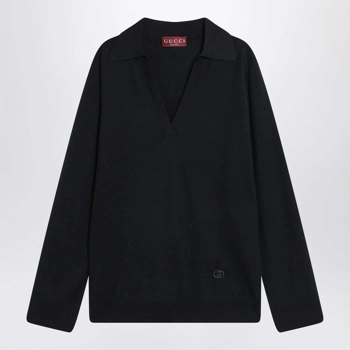GUCCI Navy blue wool sweater