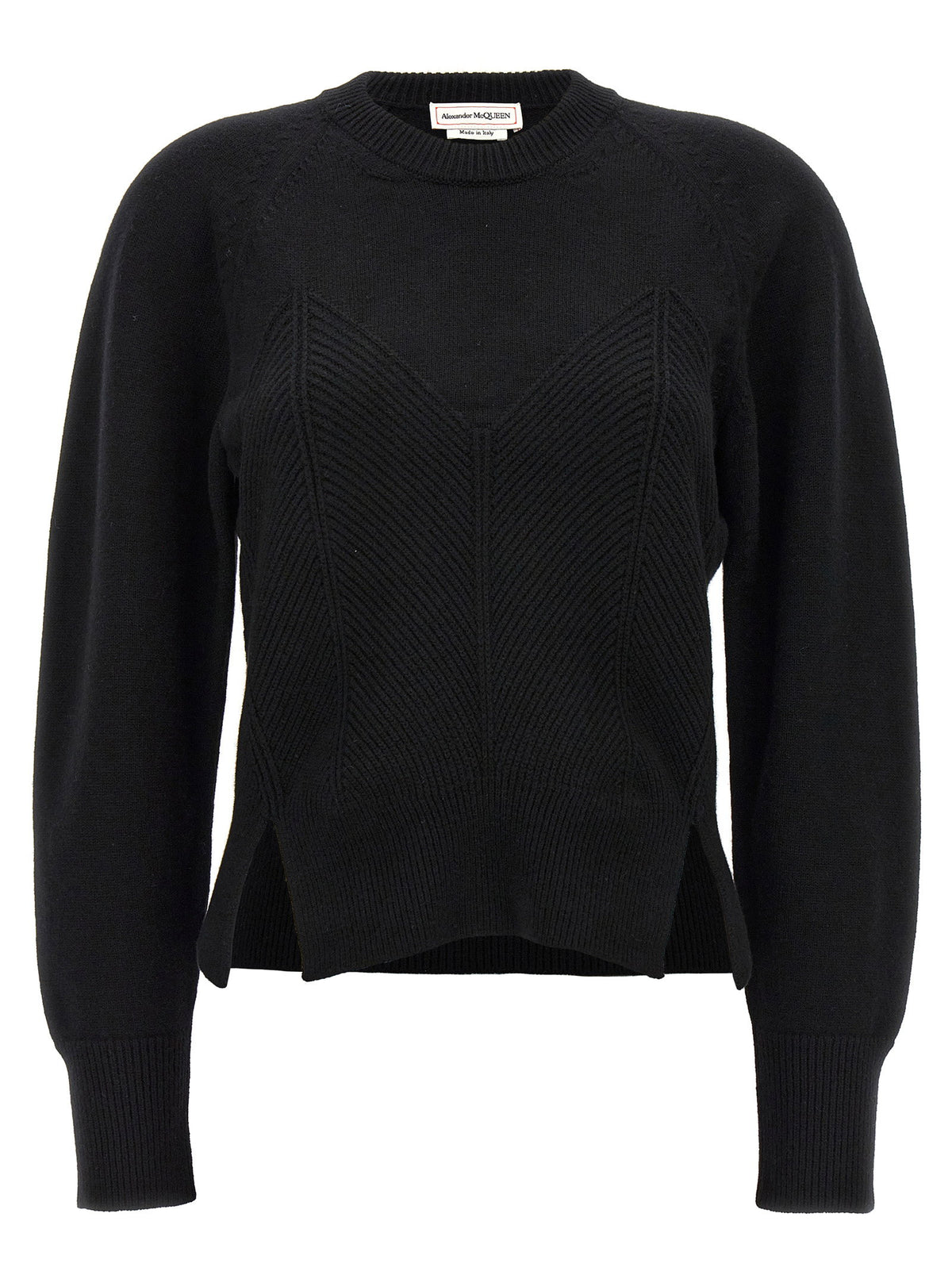 Alexander McQueen Chevron Corset Sweater