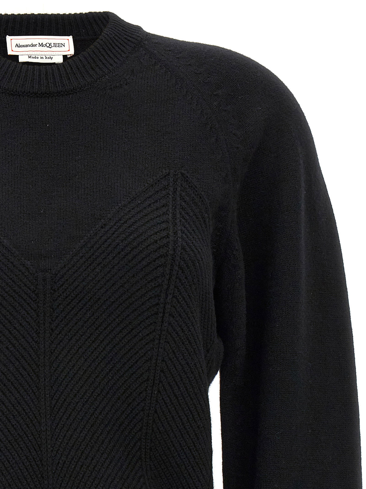 Alexander McQueen Chevron Corset Sweater