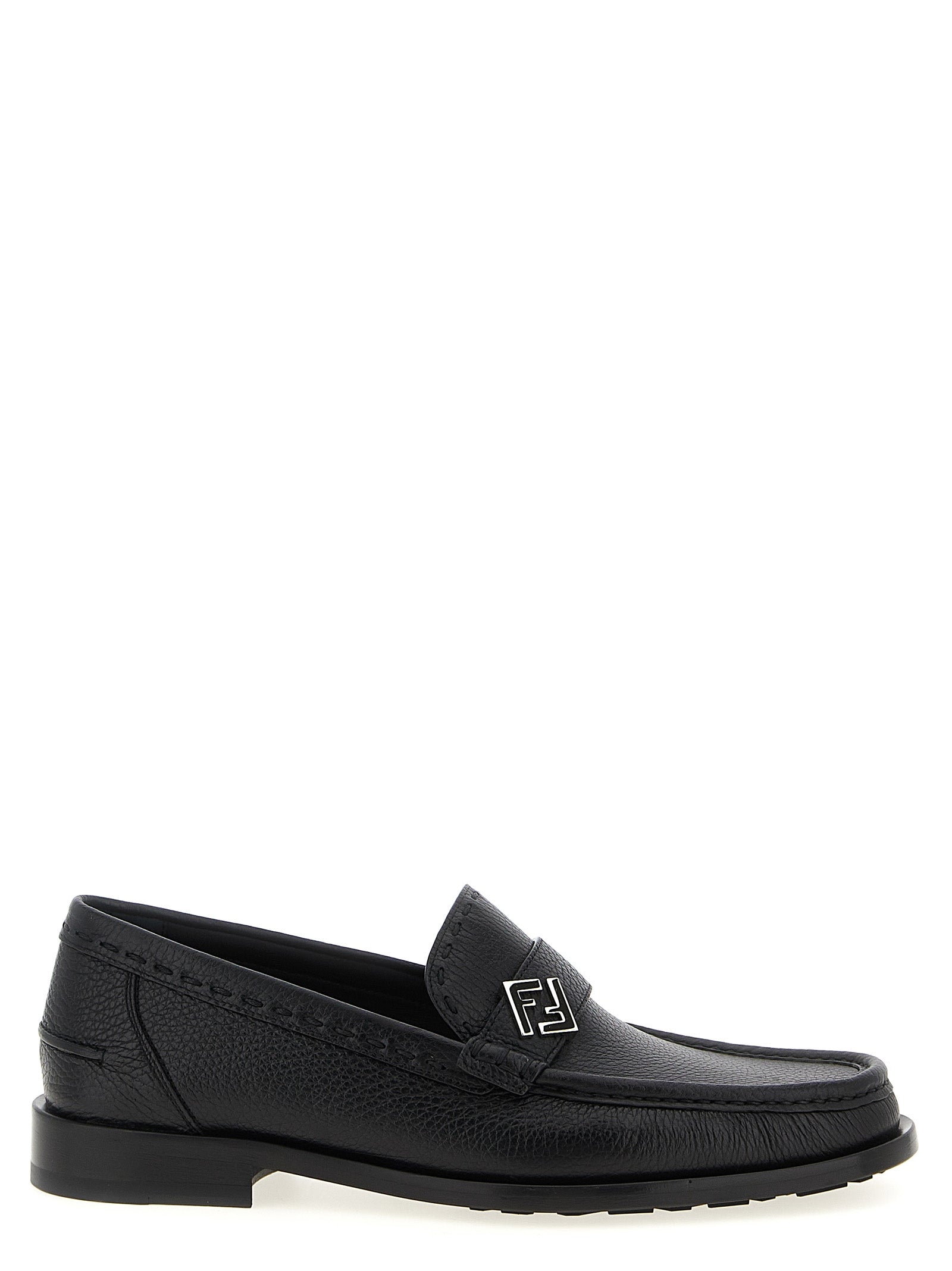 Fendi Ff Metal Loafers
