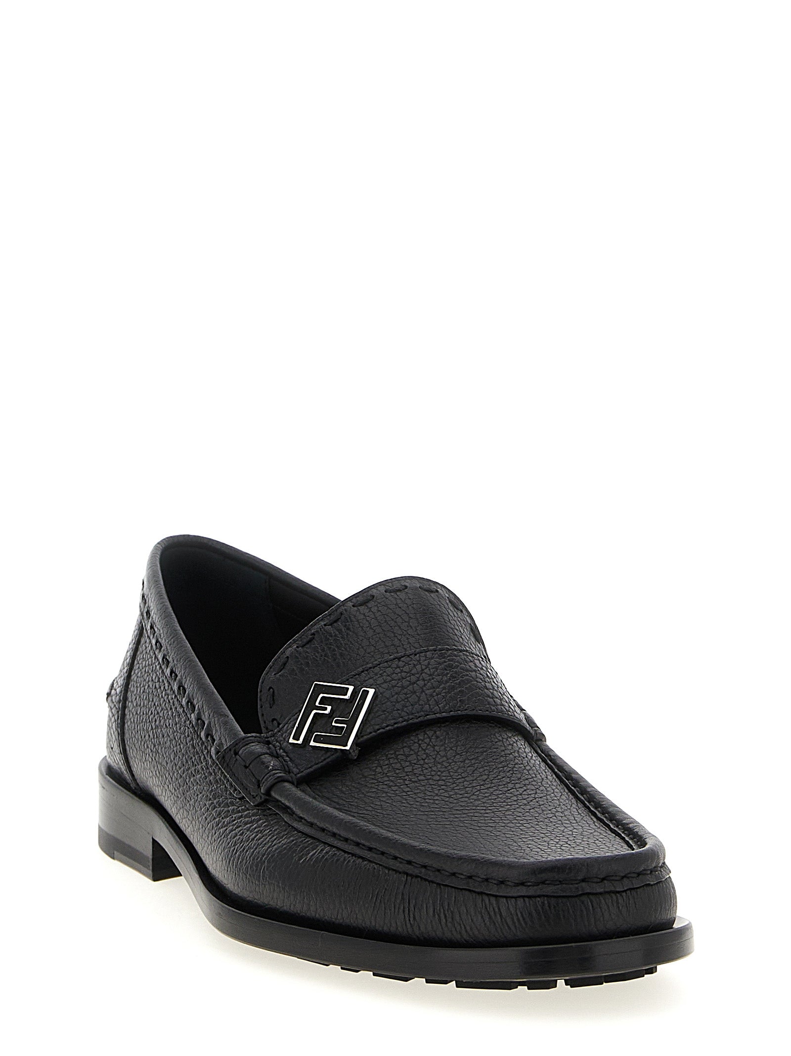 Fendi Ff Metal Loafers