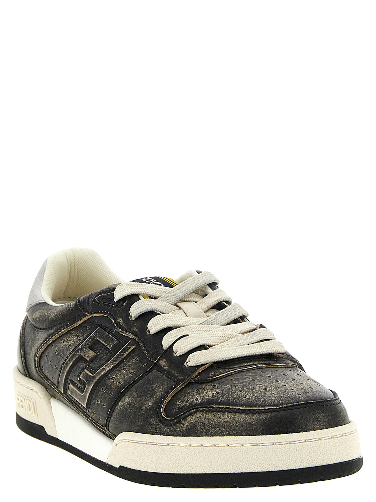 Fendi Match Leather Sneakers
