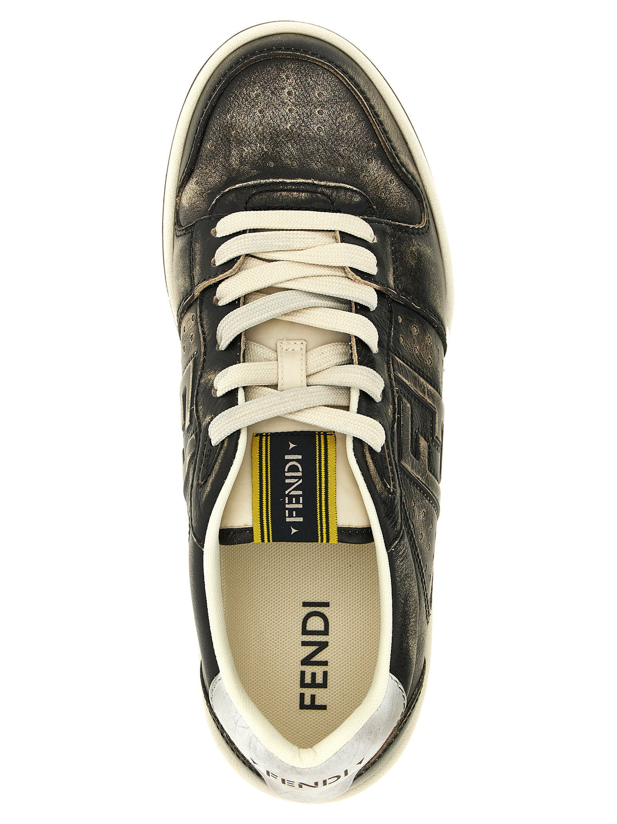 Fendi Match Leather Sneakers