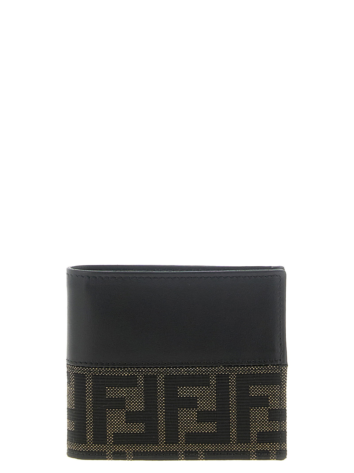 Fendi Two-color Ff Jacquard Wallet