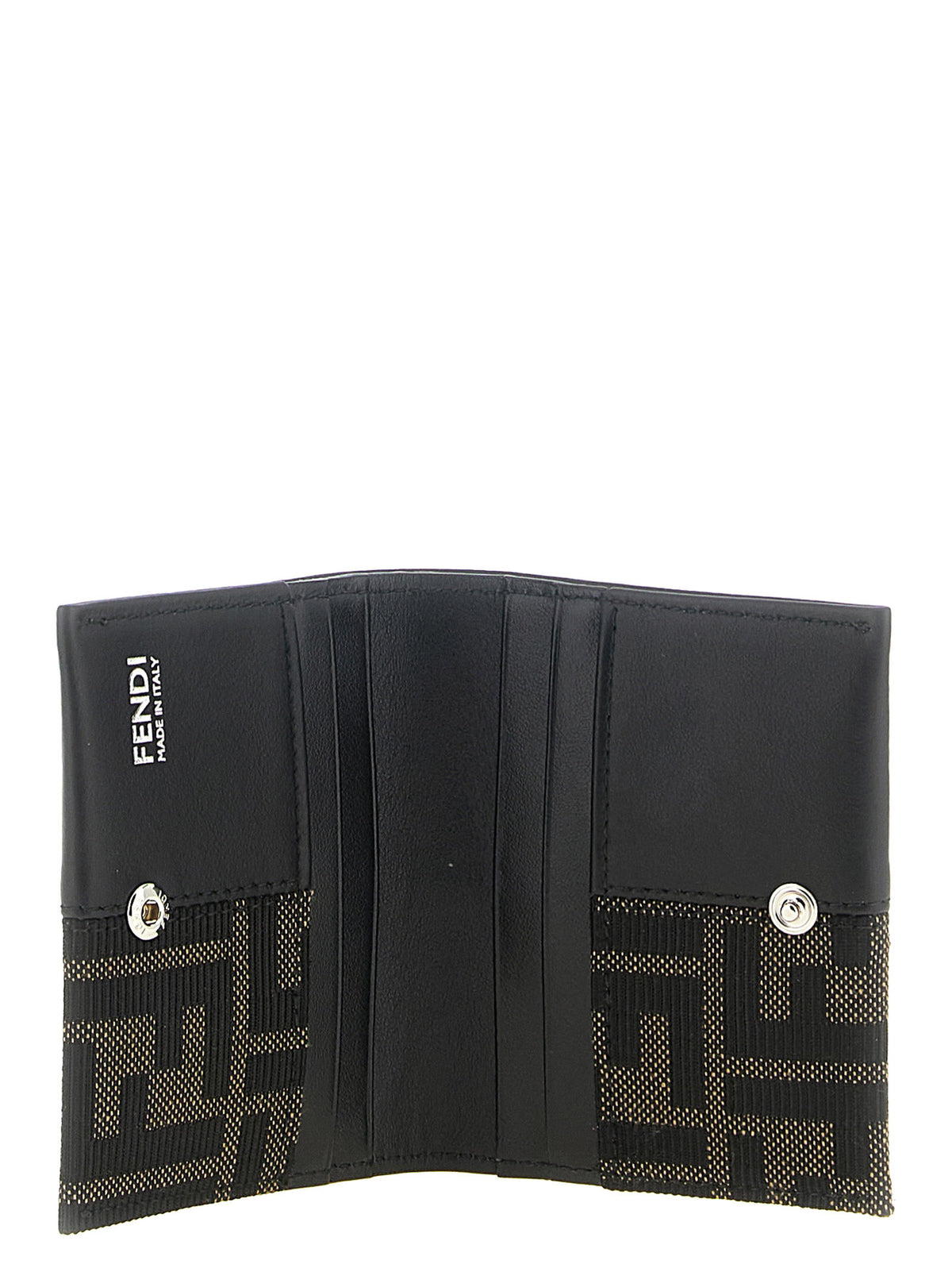 Fendi Ff Jacquard Bicolor Card Holder