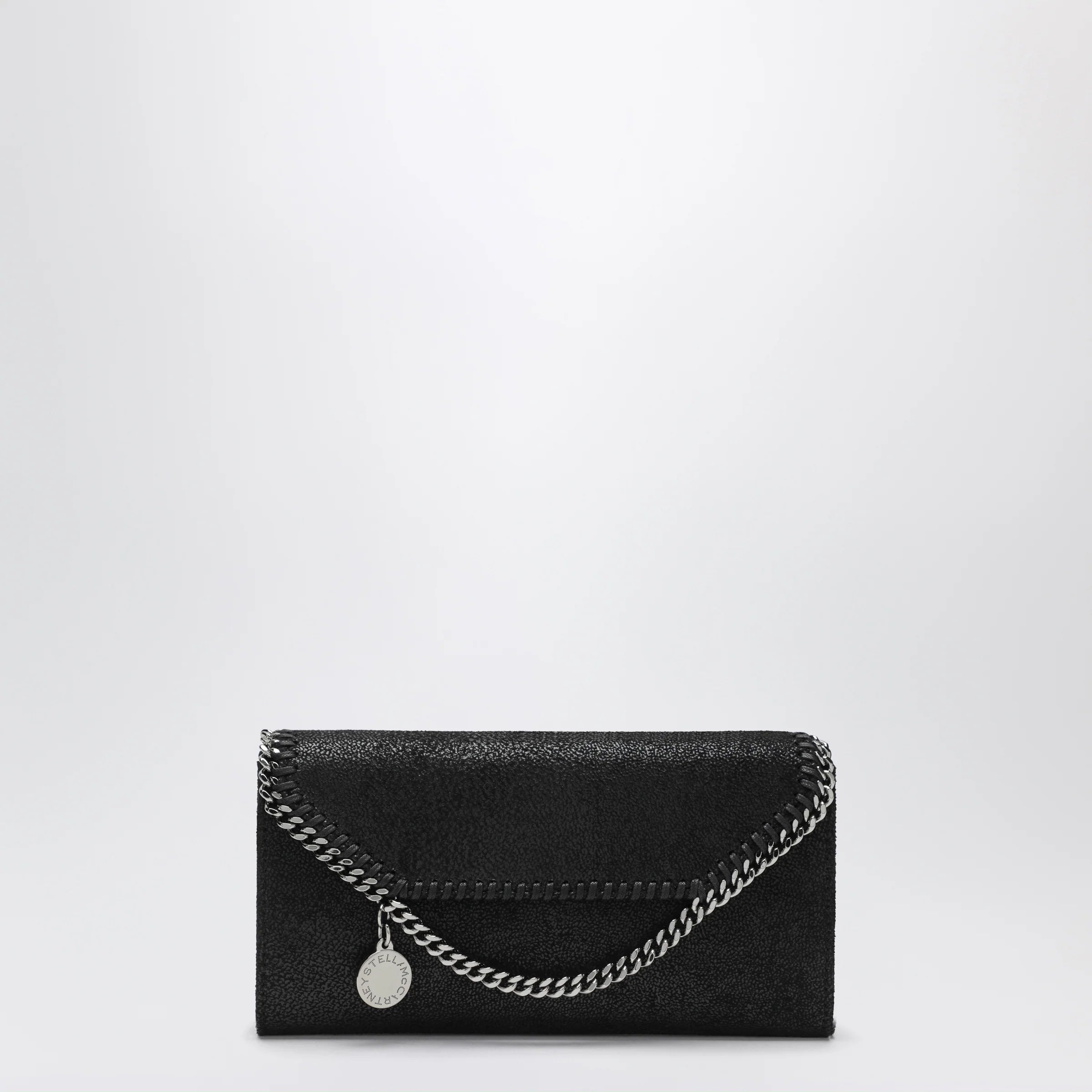 Stella McCartney Falabella black crossbody wallet