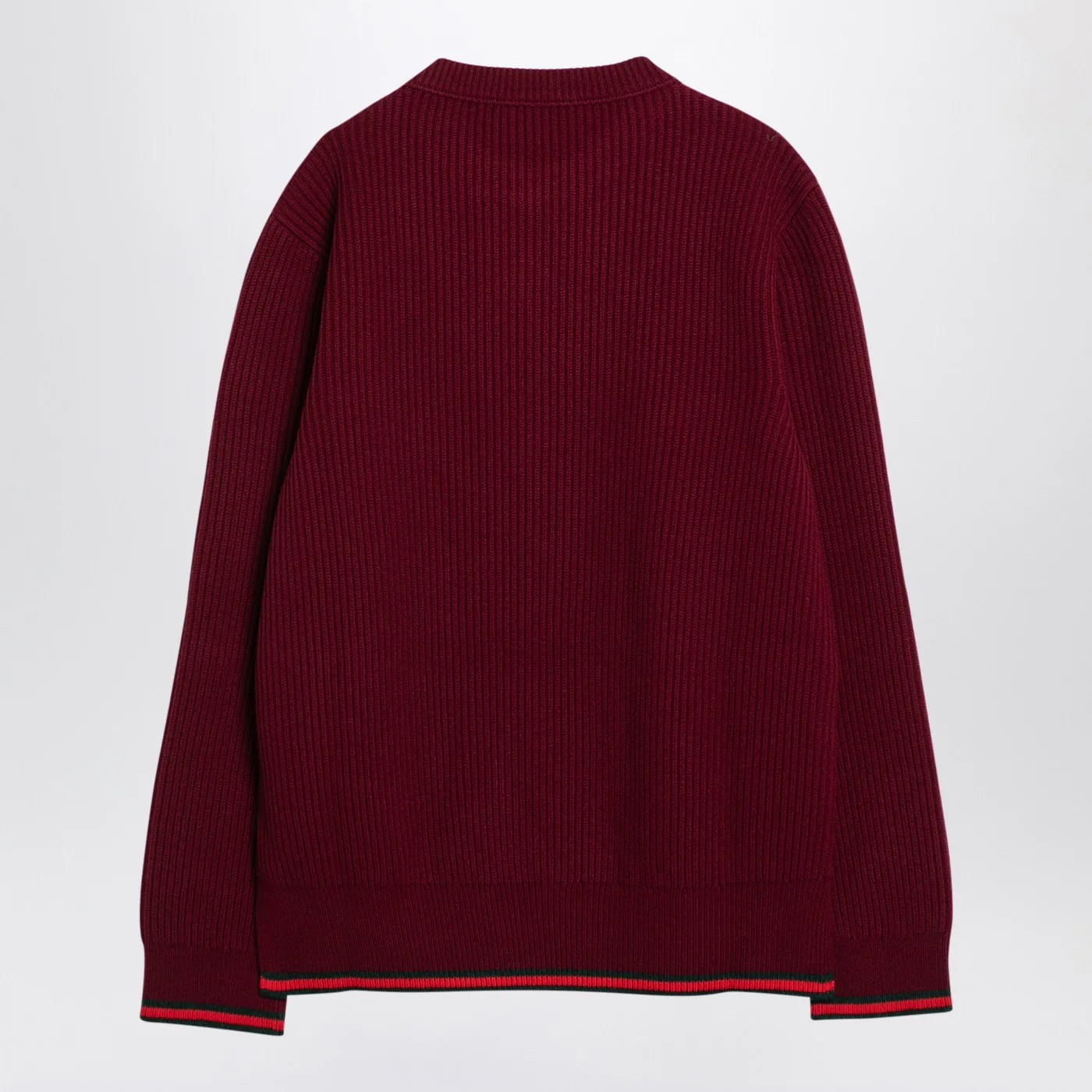 GUCCI Burgundy wool and cashmere jumper