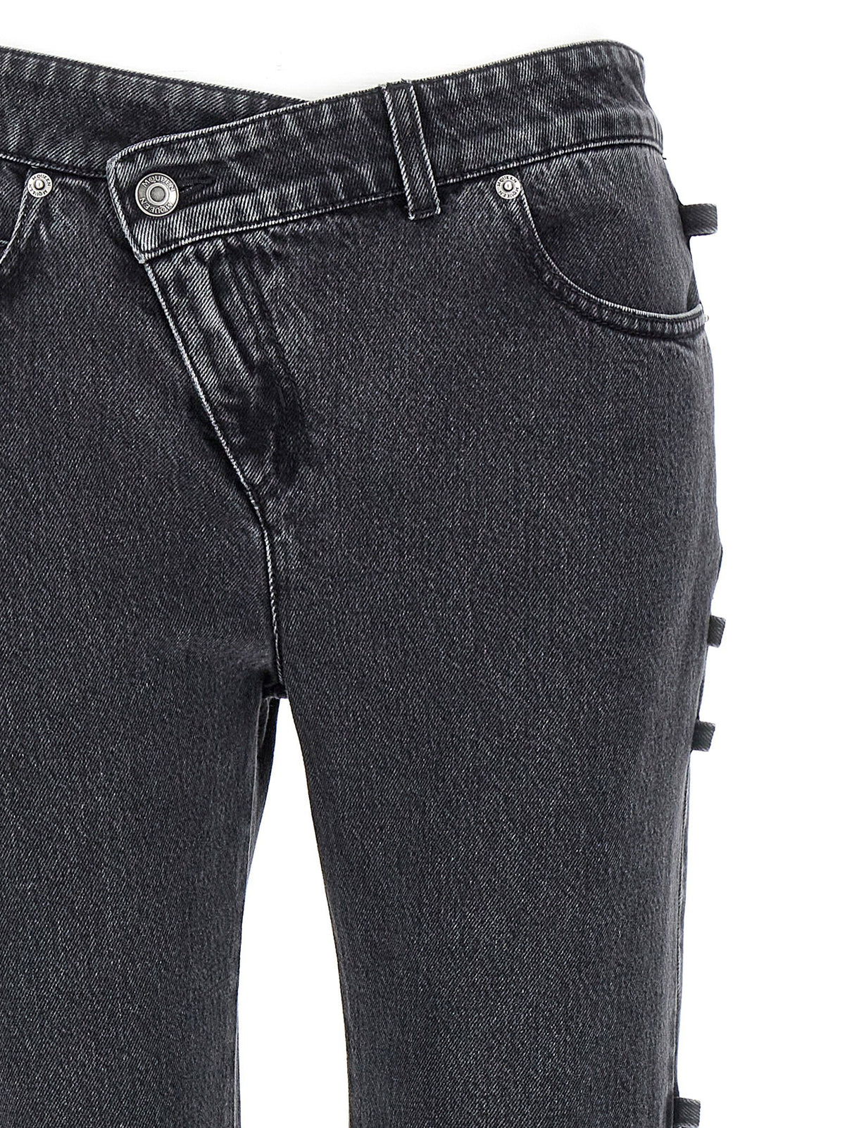 Alexander McQueen Jeans Asymmetric Closure