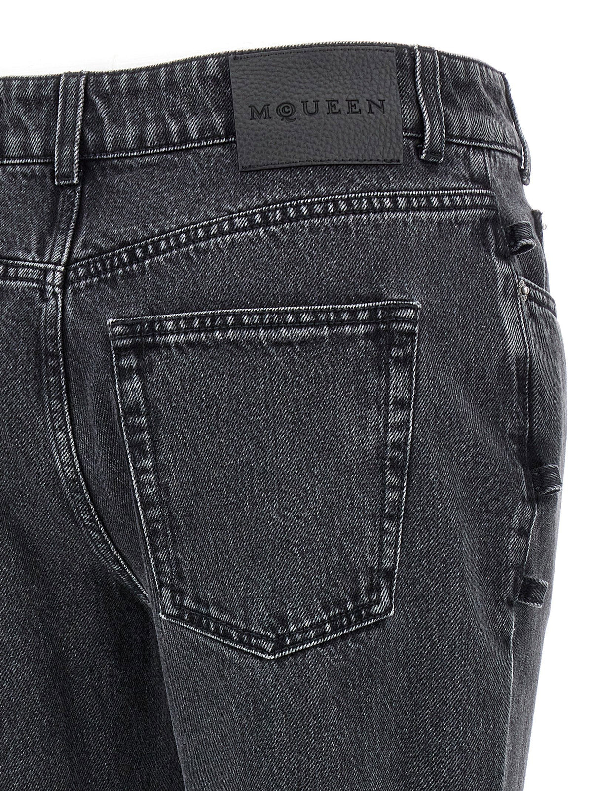 Alexander McQueen Jeans Asymmetric Closure