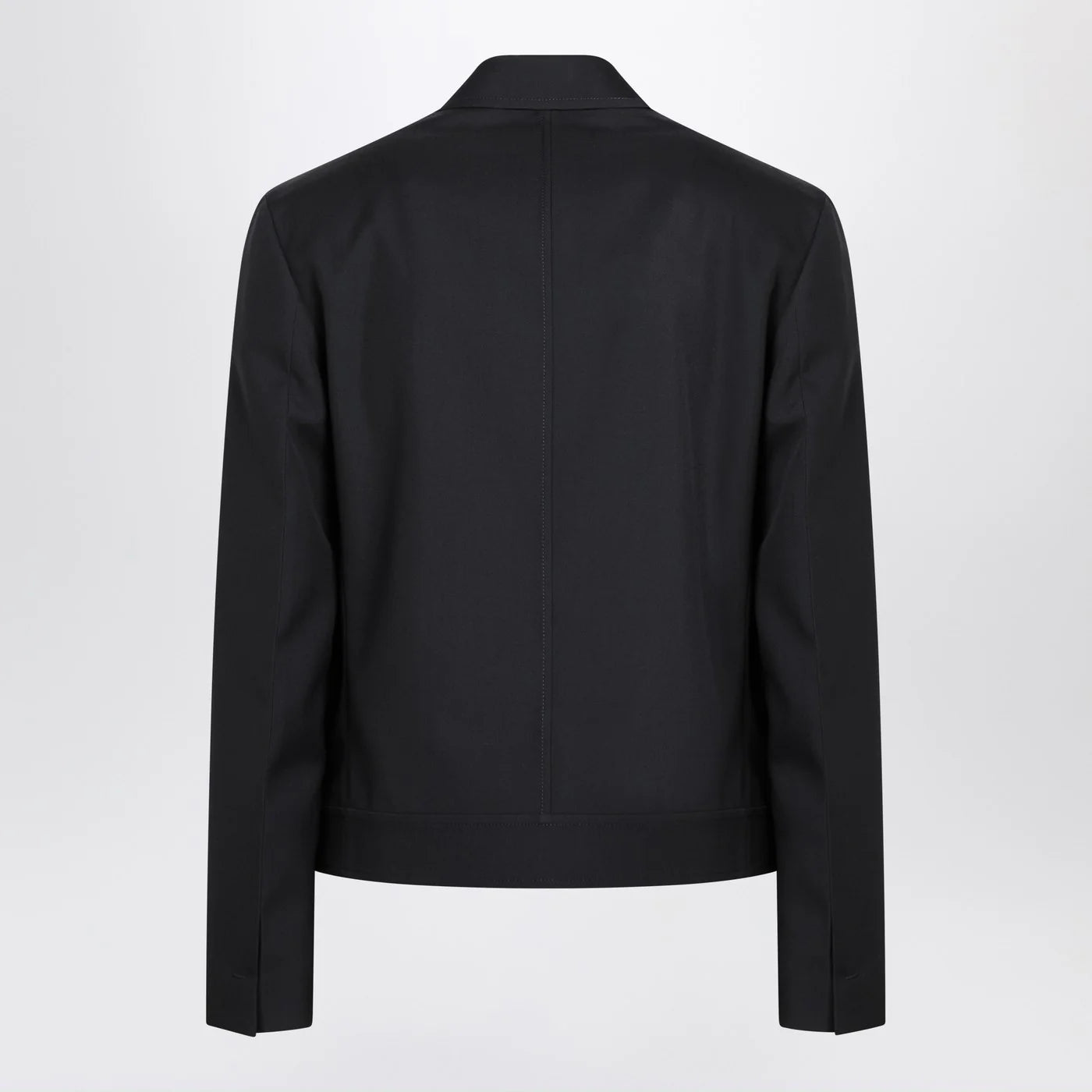 GUCCI Dark grey jacket in wool gabardine