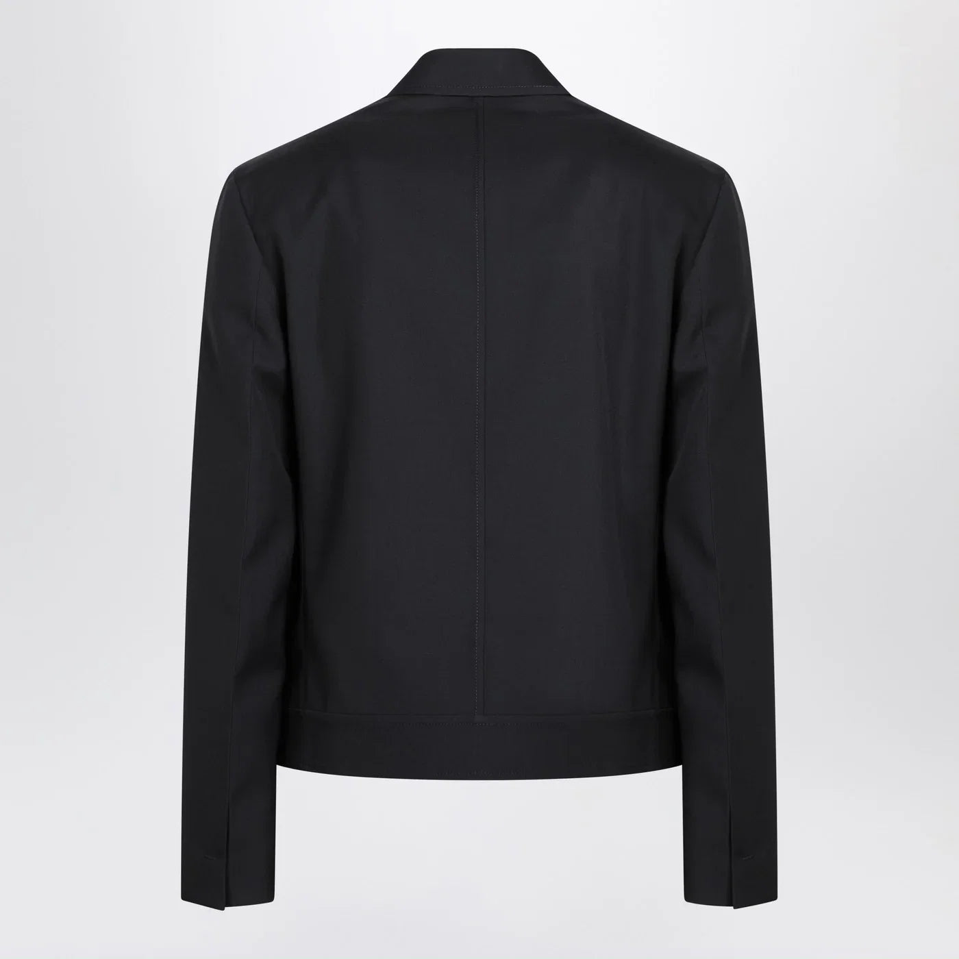 GUCCI Dark grey jacket in wool gabardine