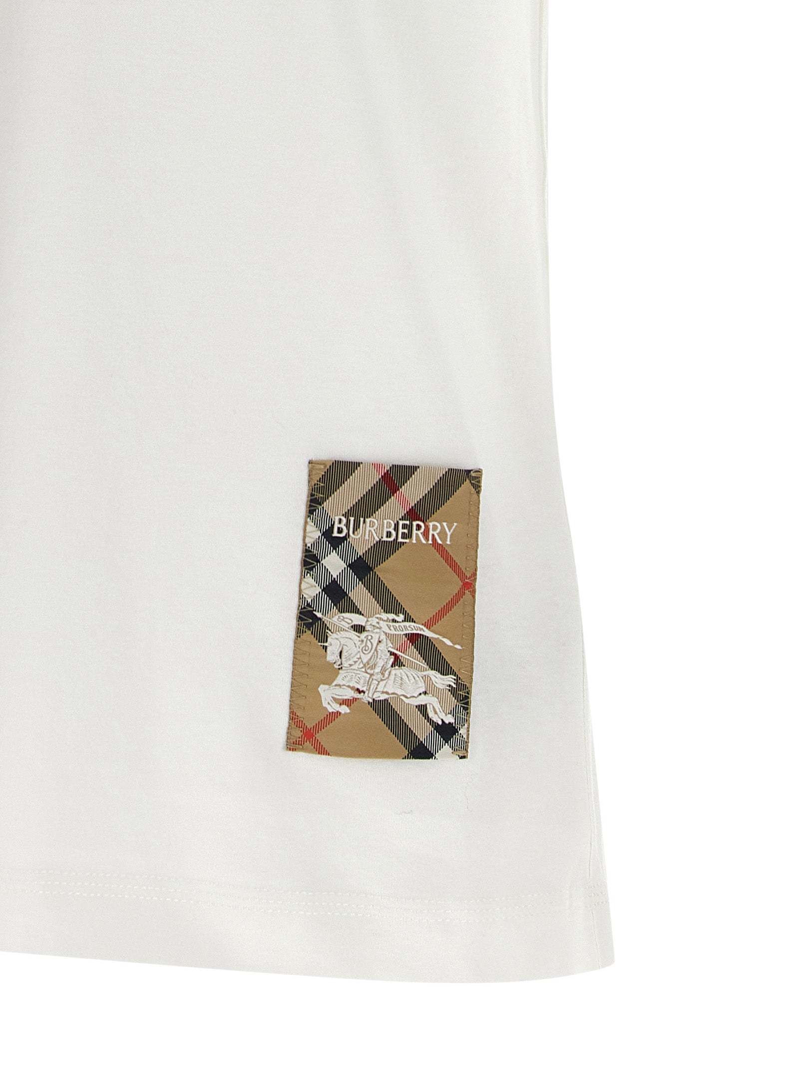 Burberry Check Patch T-shirt