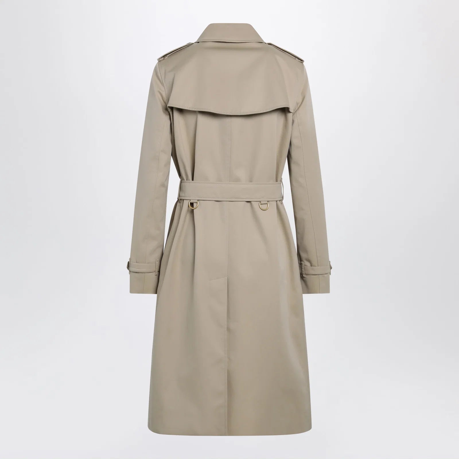 Burberry Long Kensington Heritage cotton trench coat in honey