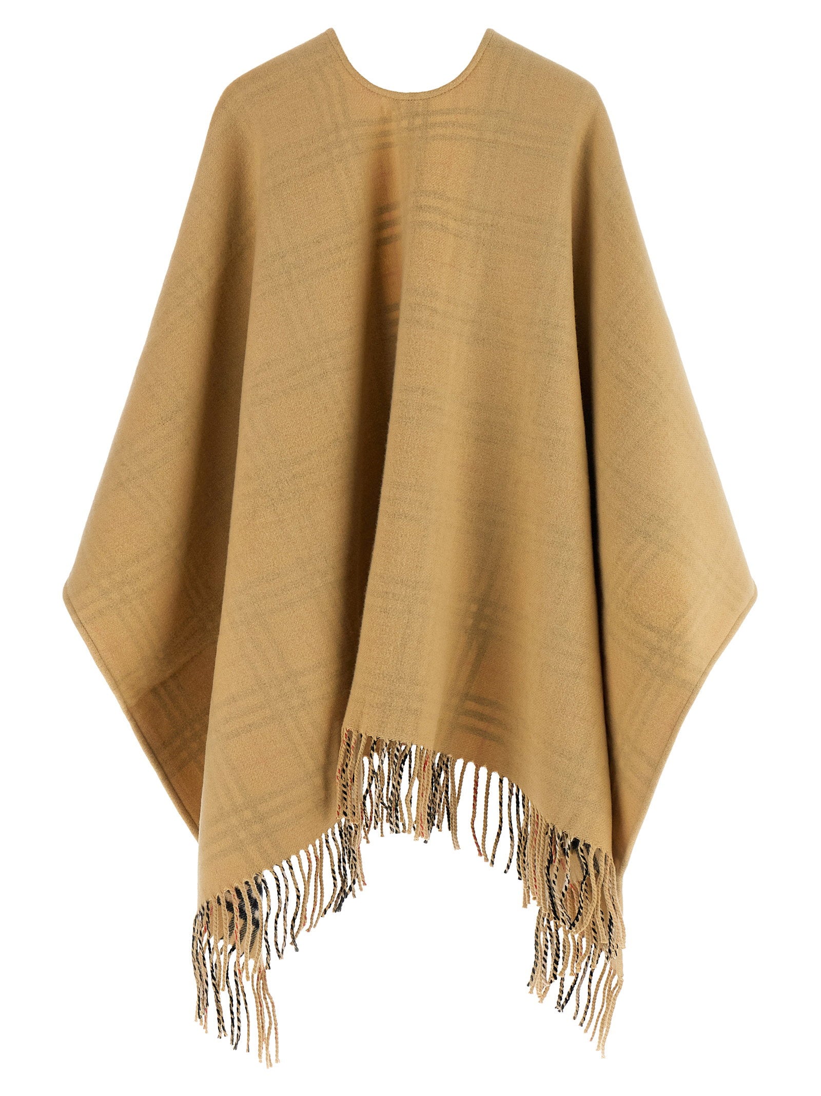 Burberry Check Wool Reversible Cape