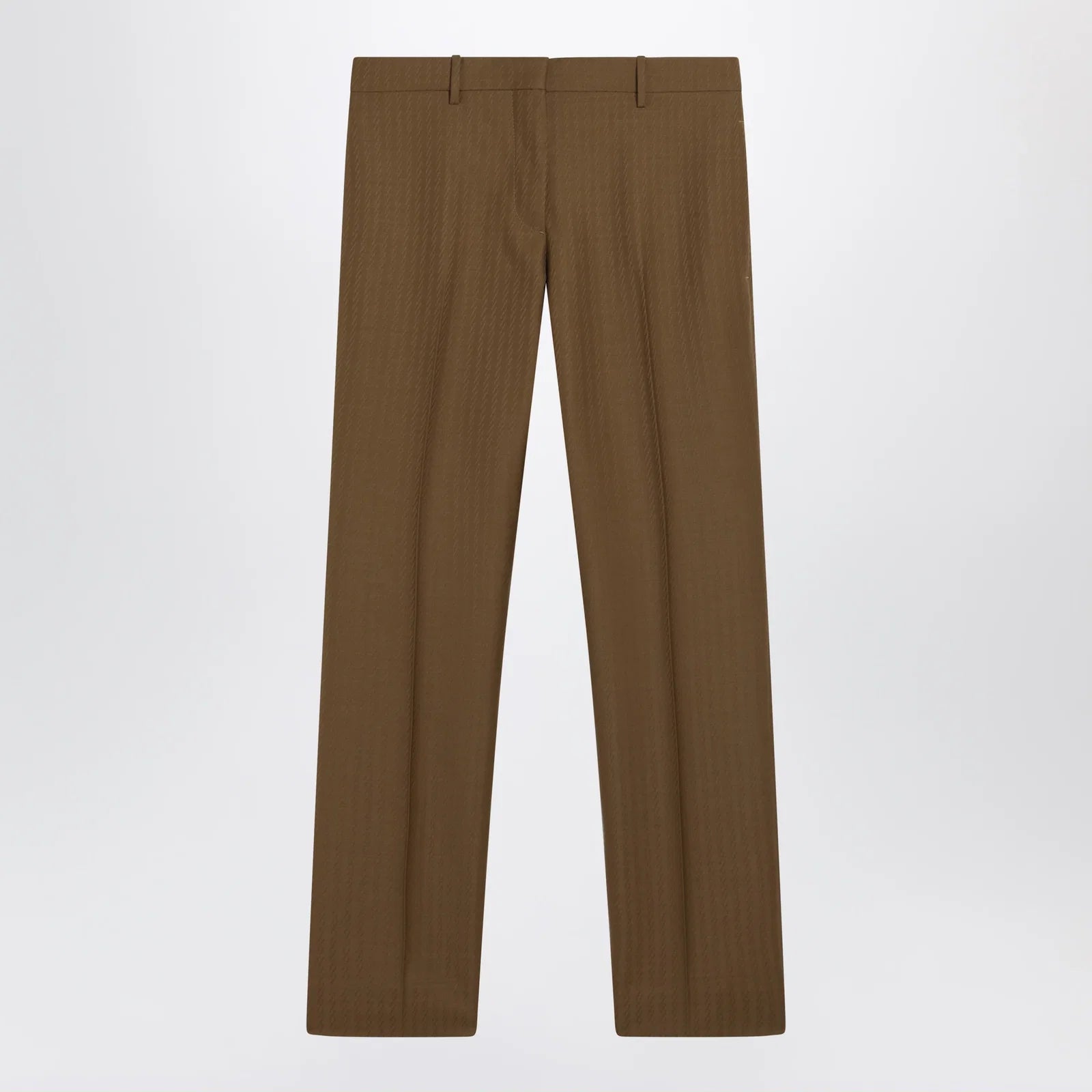 Burberry Brown wool and mohair trousers