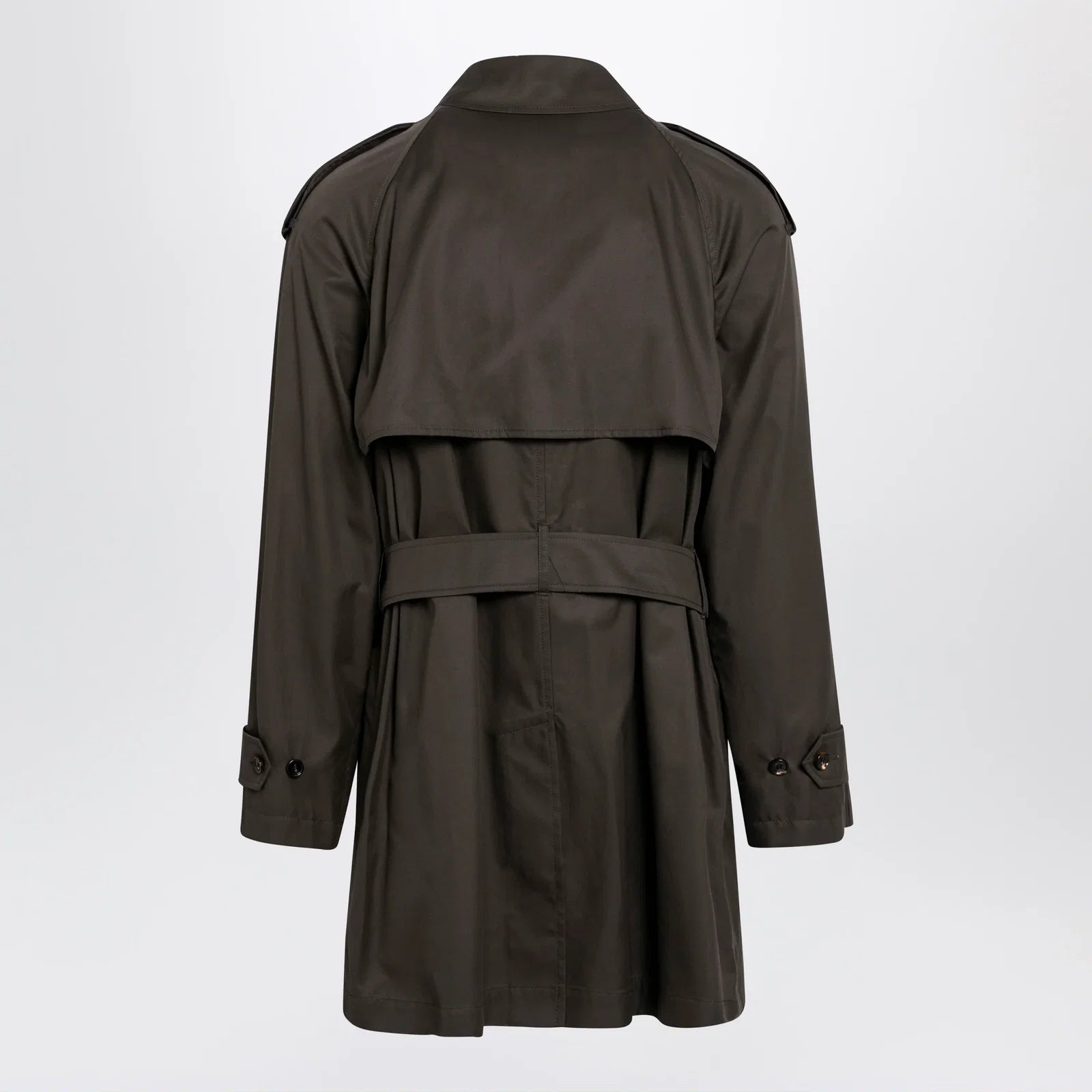 Burberry Leadenham mid-length gabardine trench coat in brown