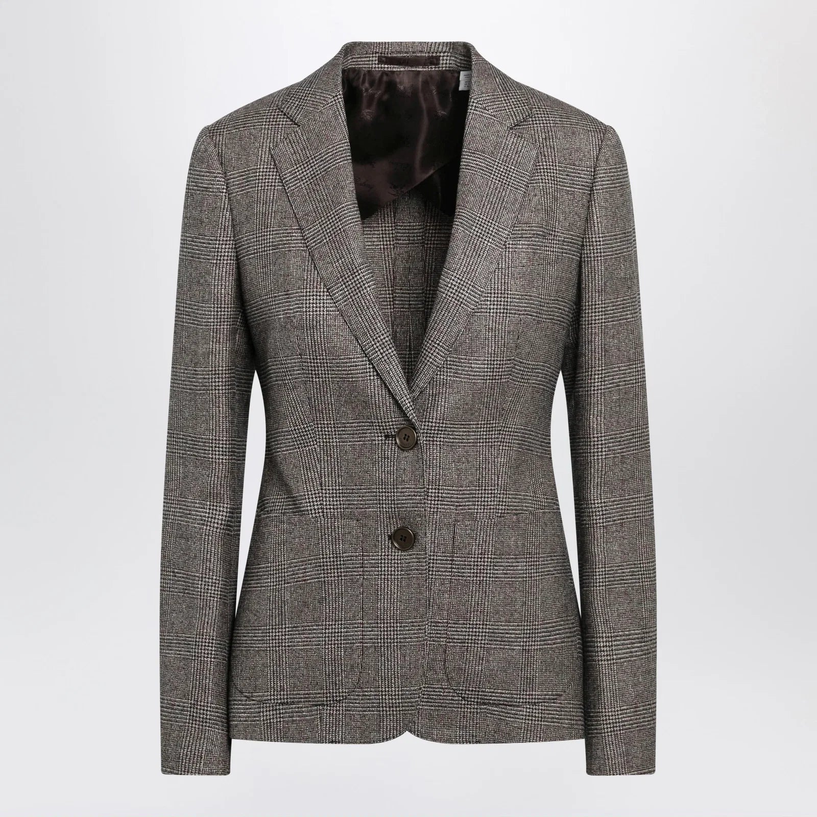 Burberry Prince of Wales Wool-Blend Single-Breasted Jacket
