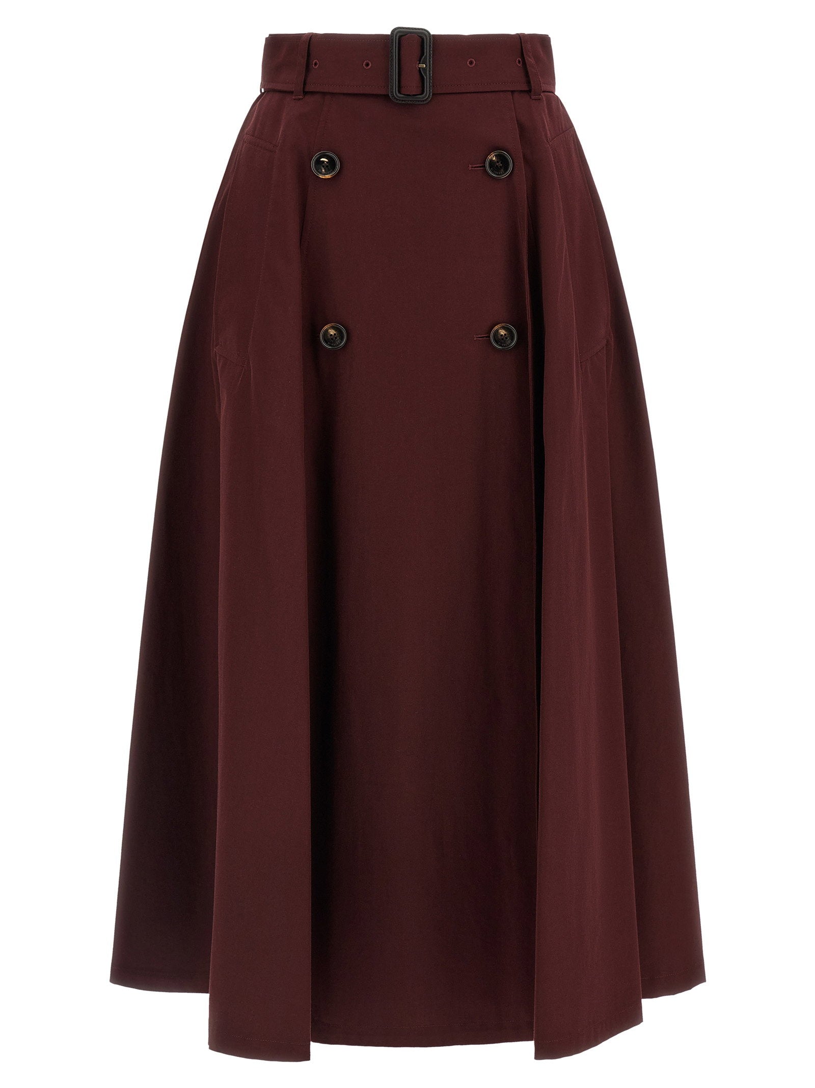 Burberry Gabardine Trench Coat Skirt