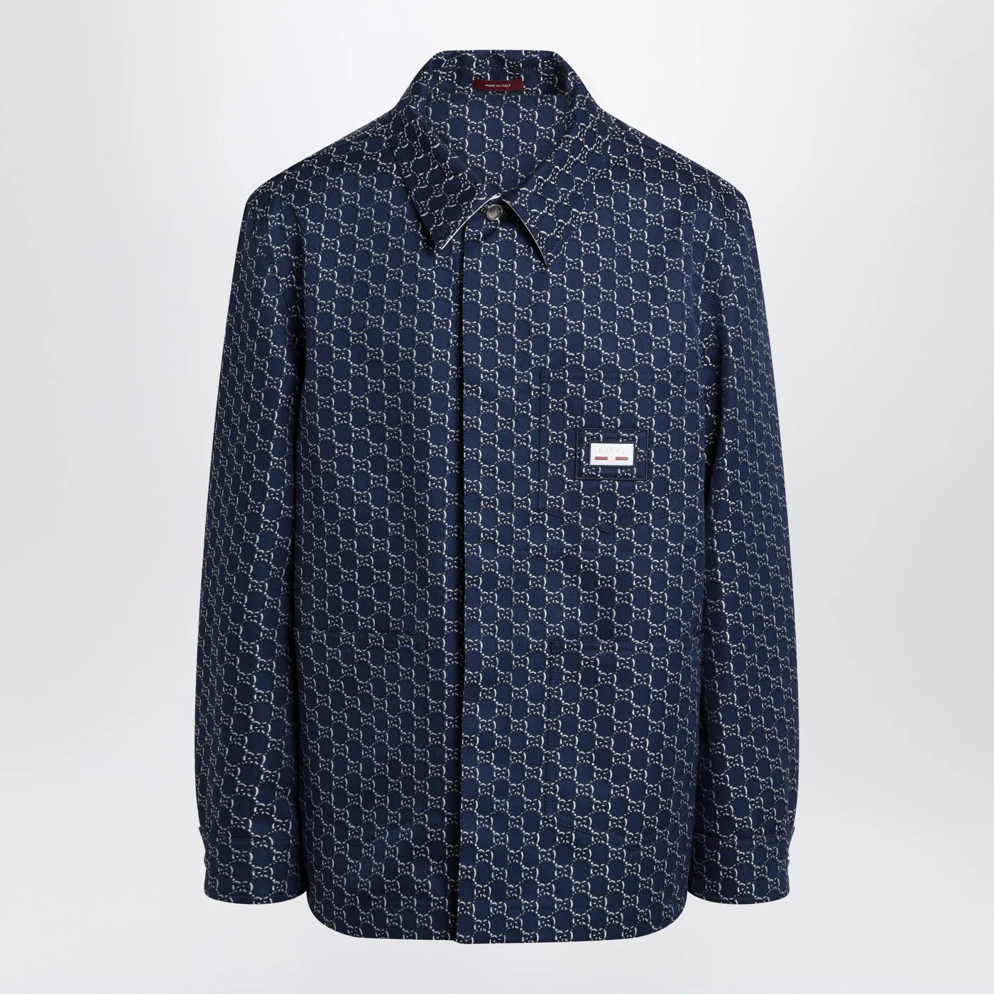 GUCCI Blue/white jacket with GG Shadow