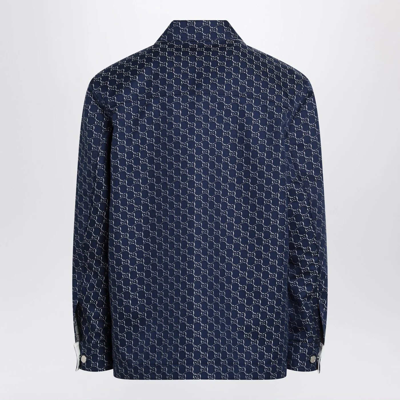 GUCCI Blue/white jacket with GG Shadow