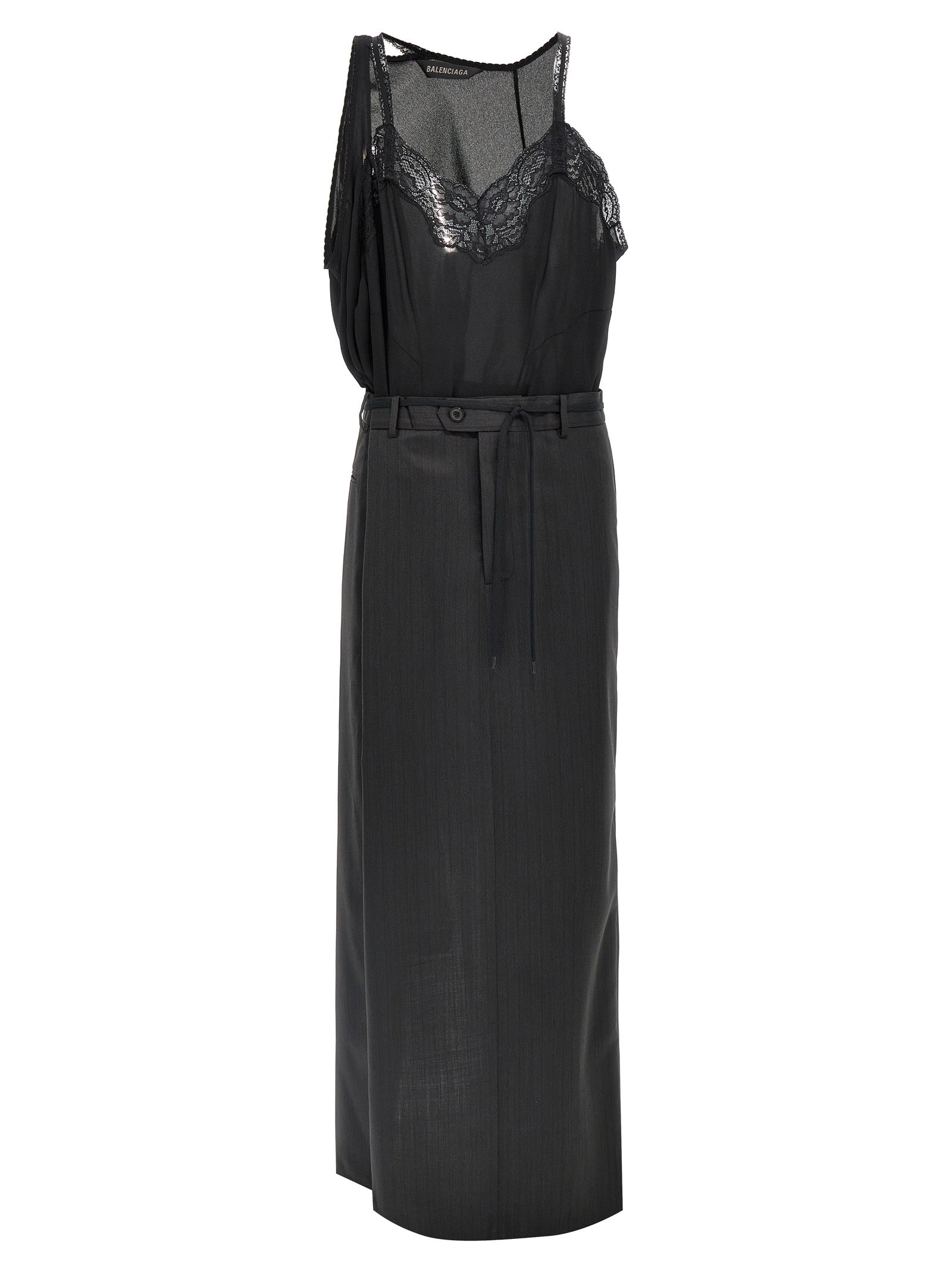 Balenciaga Patched Slip Dress