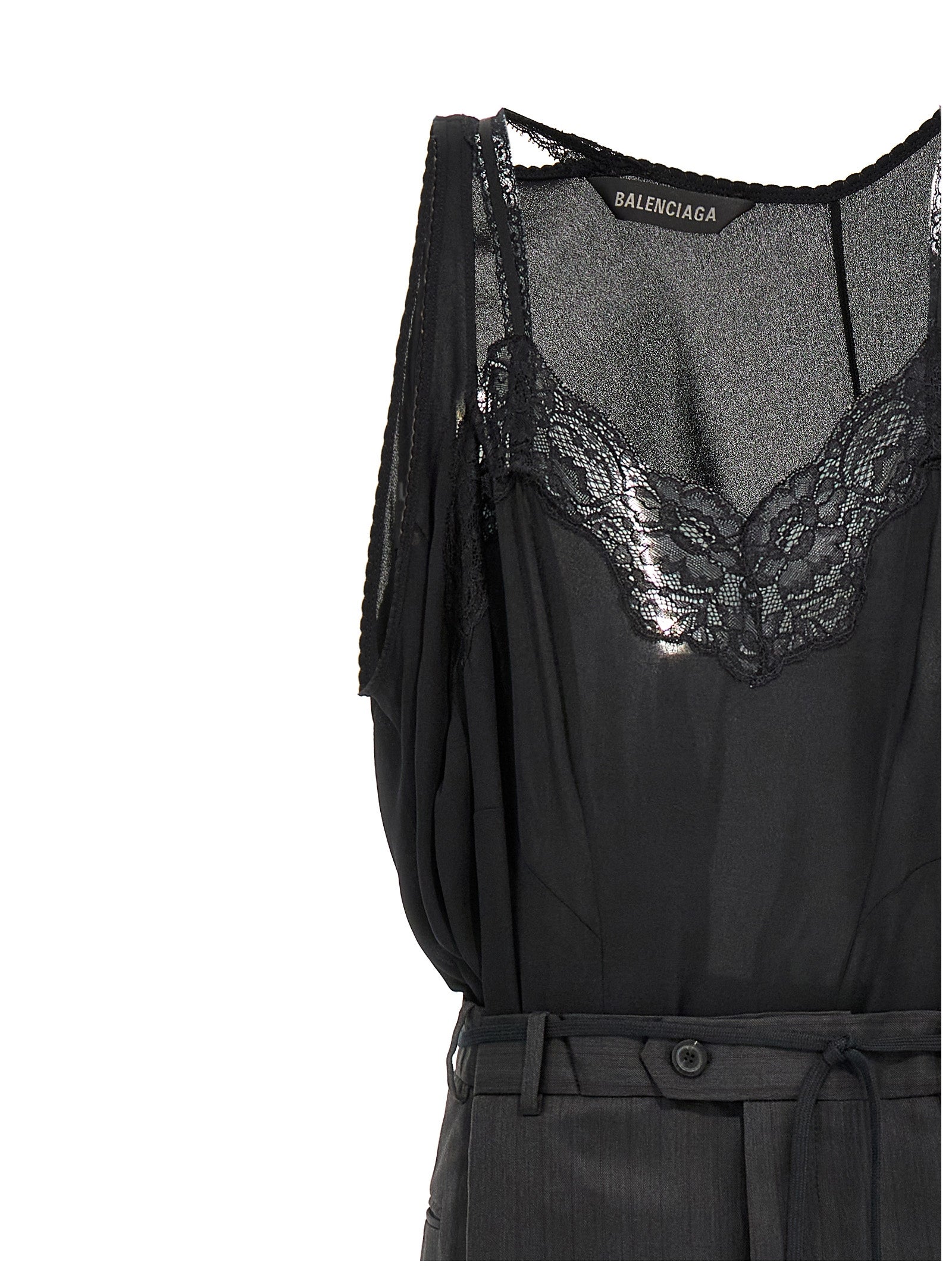 Balenciaga Patched Slip Dress