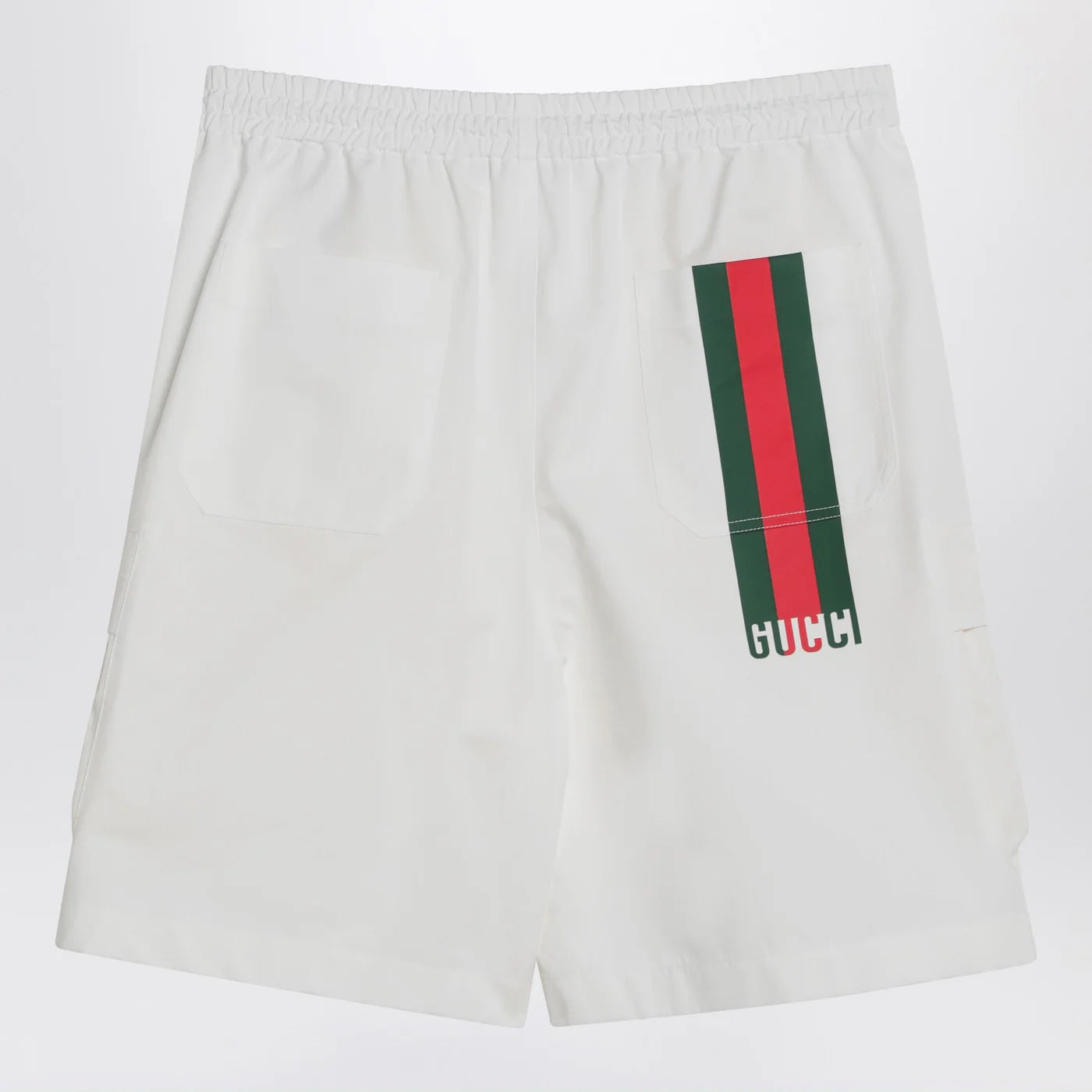 GUCCI White Shorts in cotton poplin