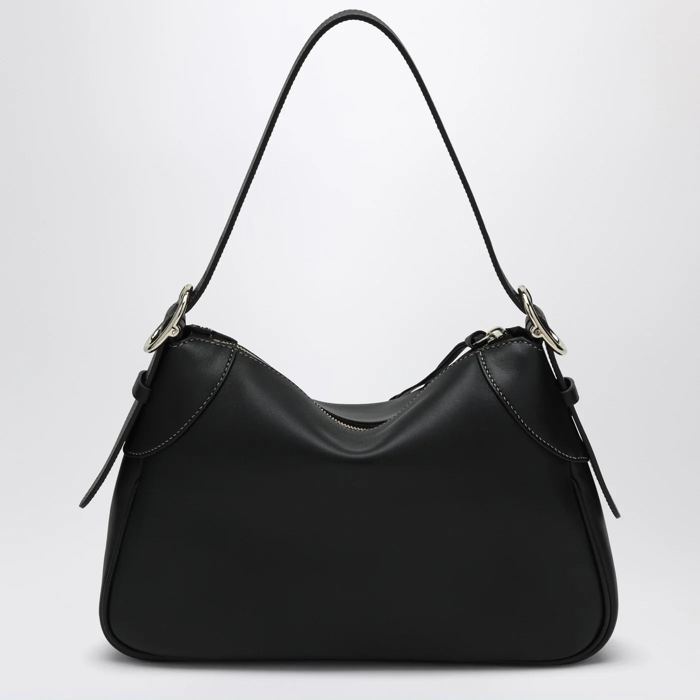 GUCCI GG Emblem medium black shoulder bag