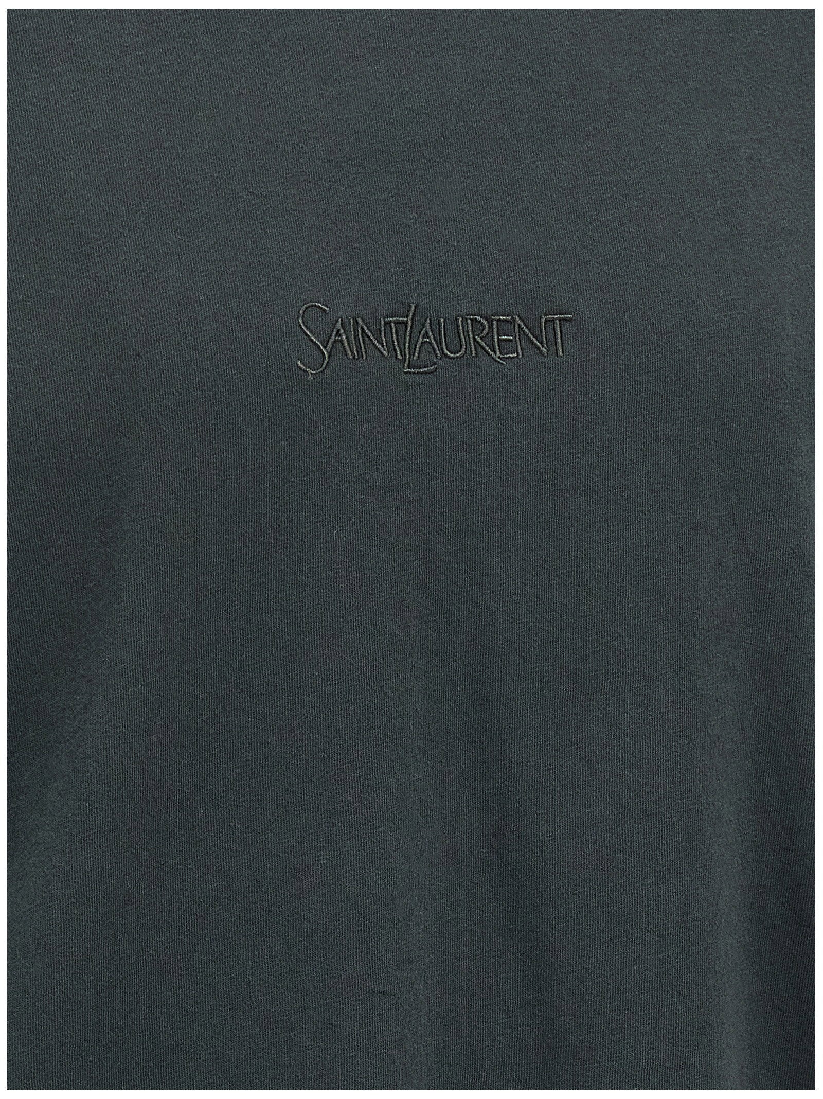 Saint Laurent Logo Embroidery T-shirt