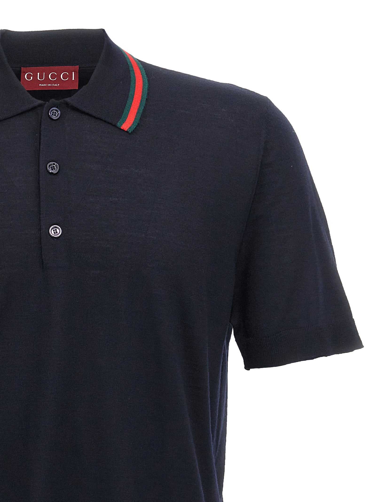 Gucci Web Ribbon Polo Shirt