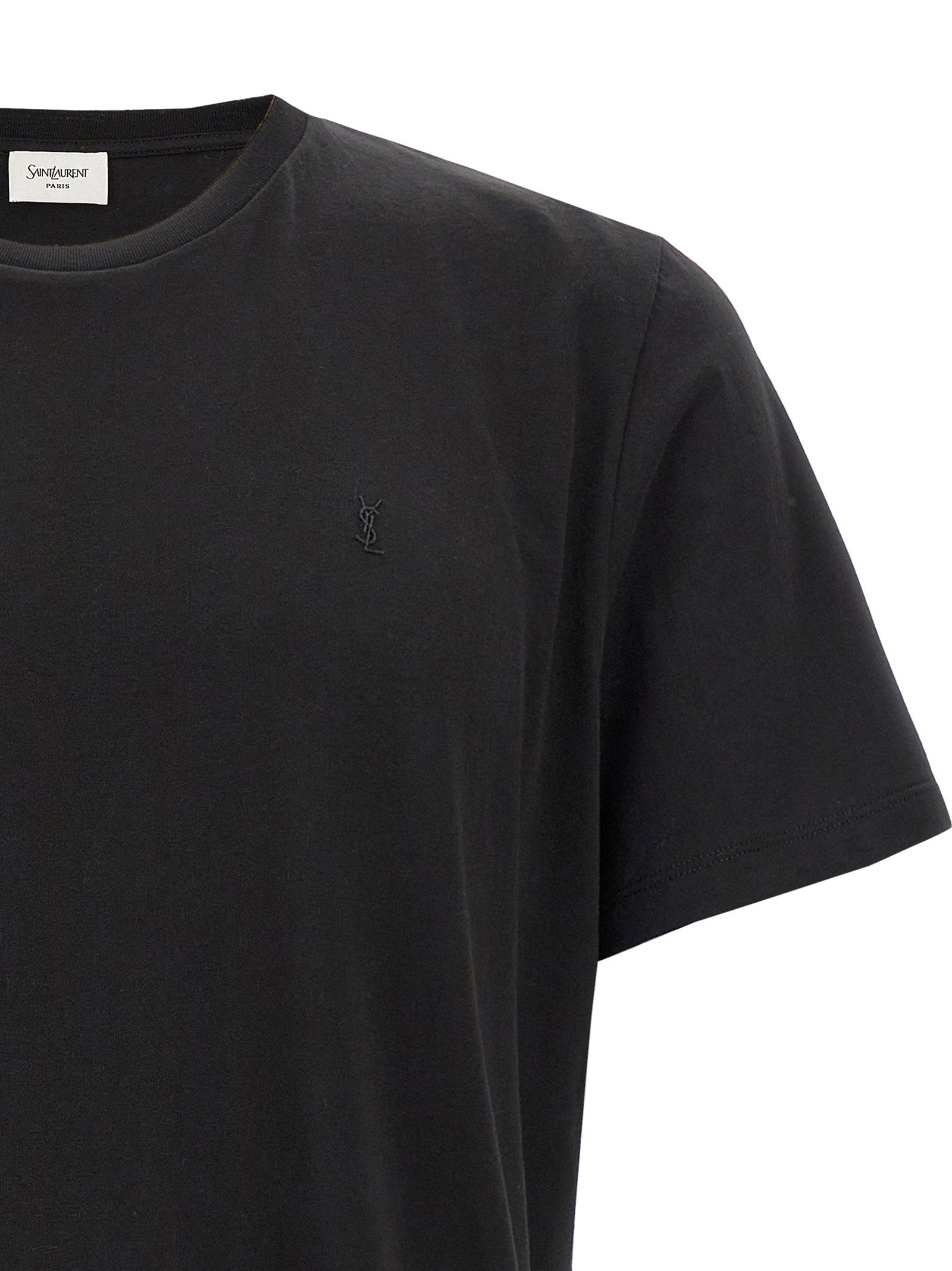 Saint Laurent Cassandre Embroidery T-shirt