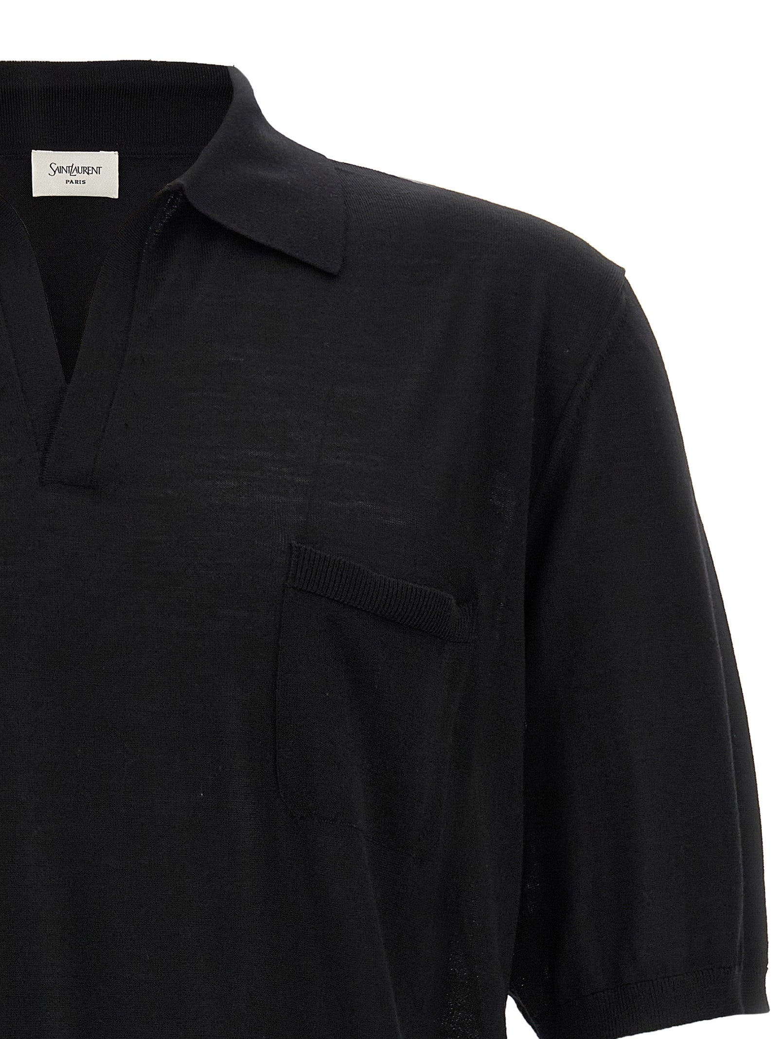 Saint Laurent Wool Polo Shirt