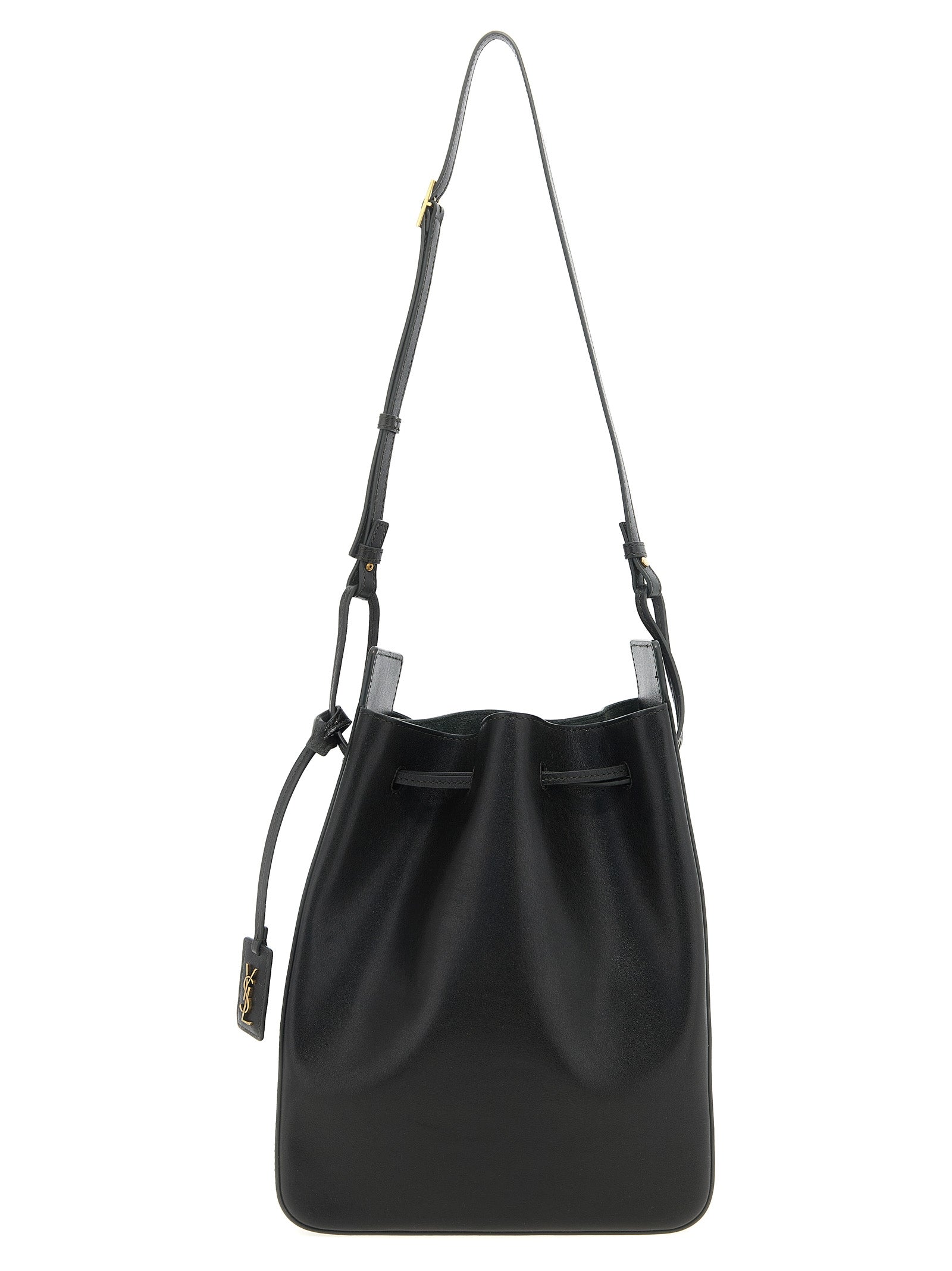 Saint Laurent Large Leather Bucket Bag