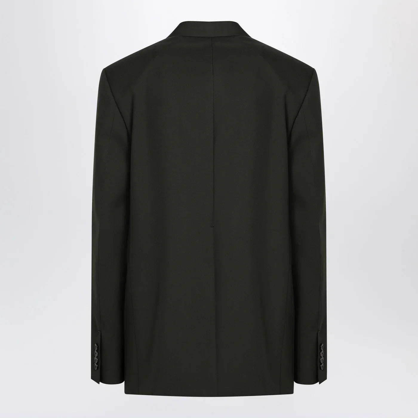GUCCI Military green double-breasted jacket in wool