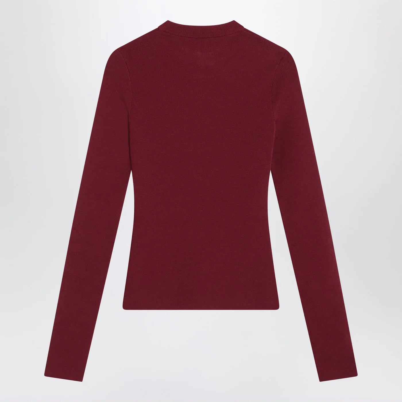 Balenciaga Ribbed burgundy Nano BB sweater