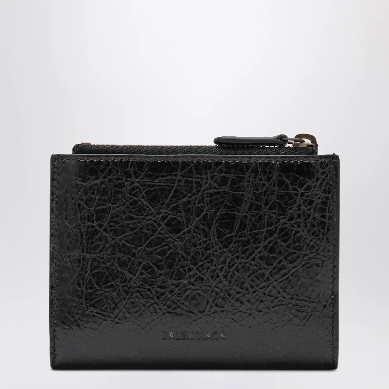 Balenciaga Le City bi-fold lambskin wallet in black