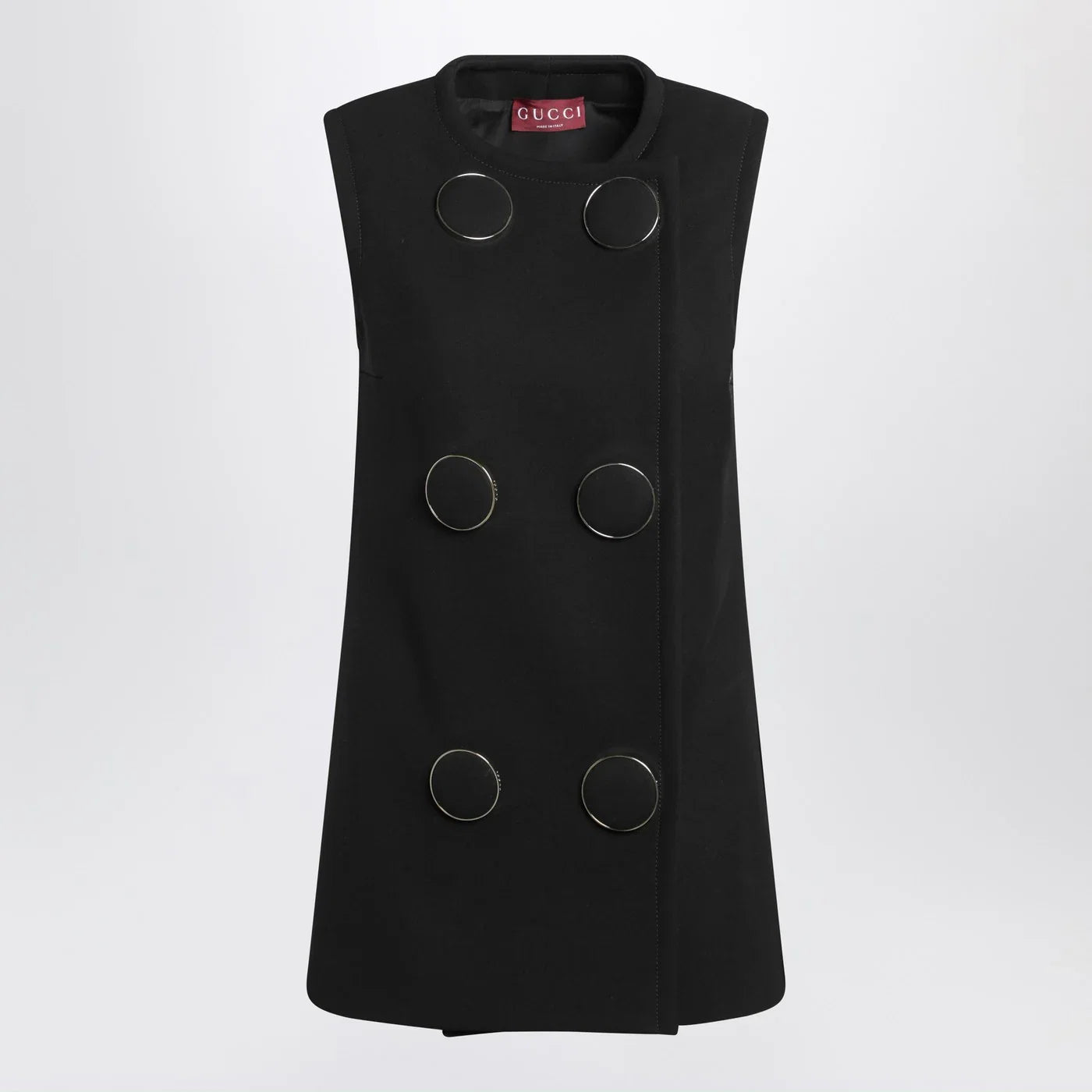 GUCCI Black vest with large buttons