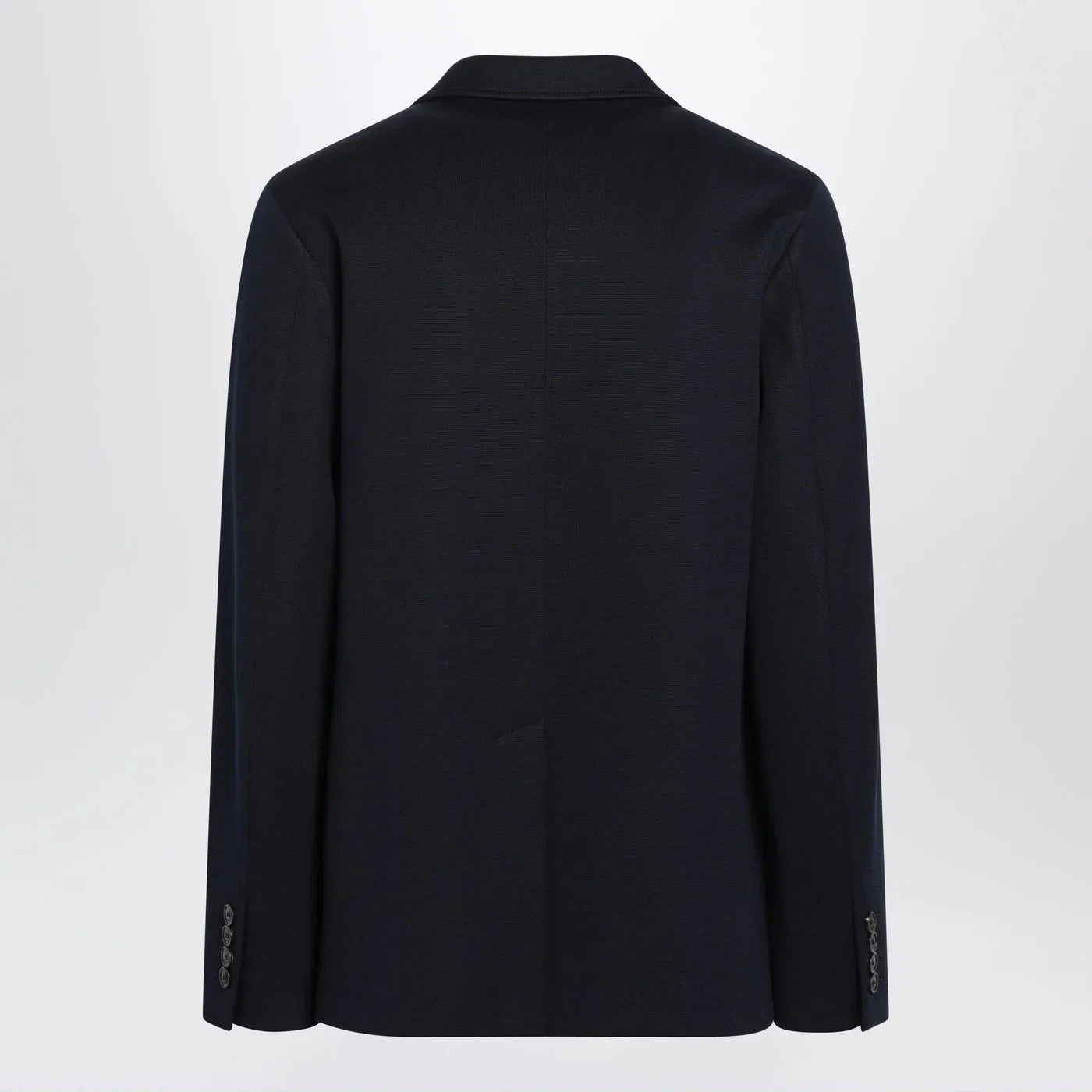 GUCCI Blue single-breasted cotton jersey jacket