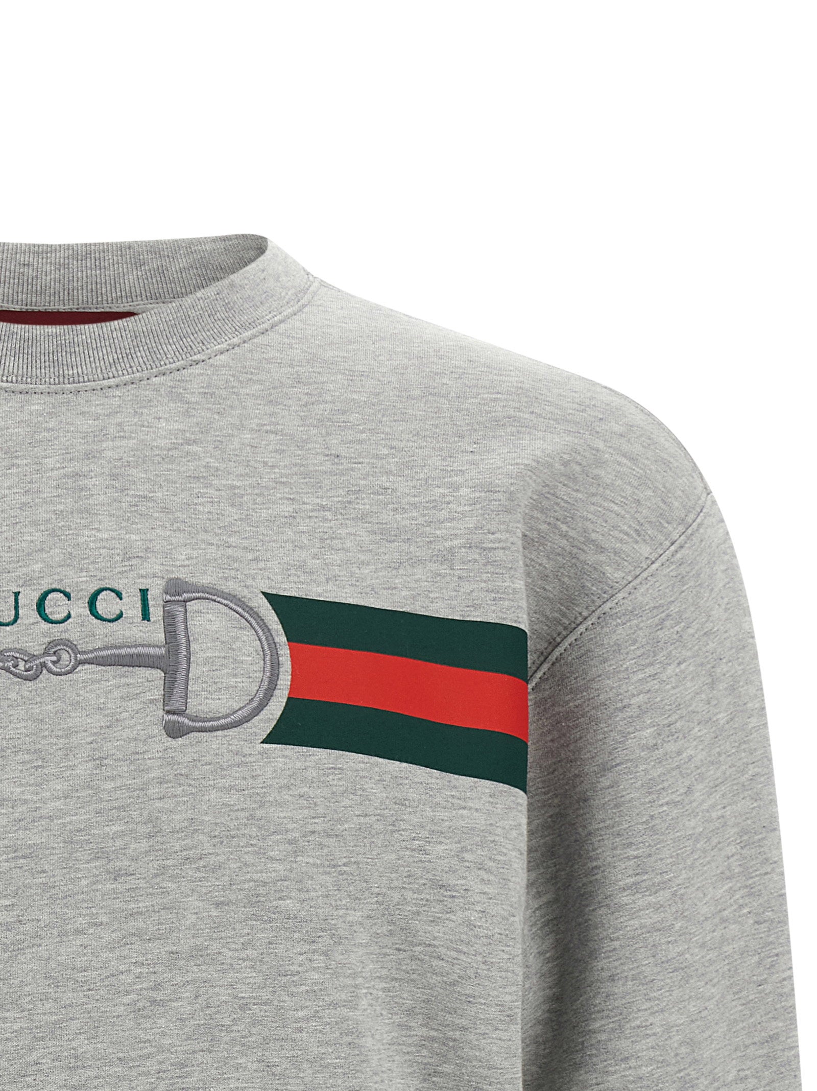 Gucci Web Ribbon And Horsebit Sweatshirt