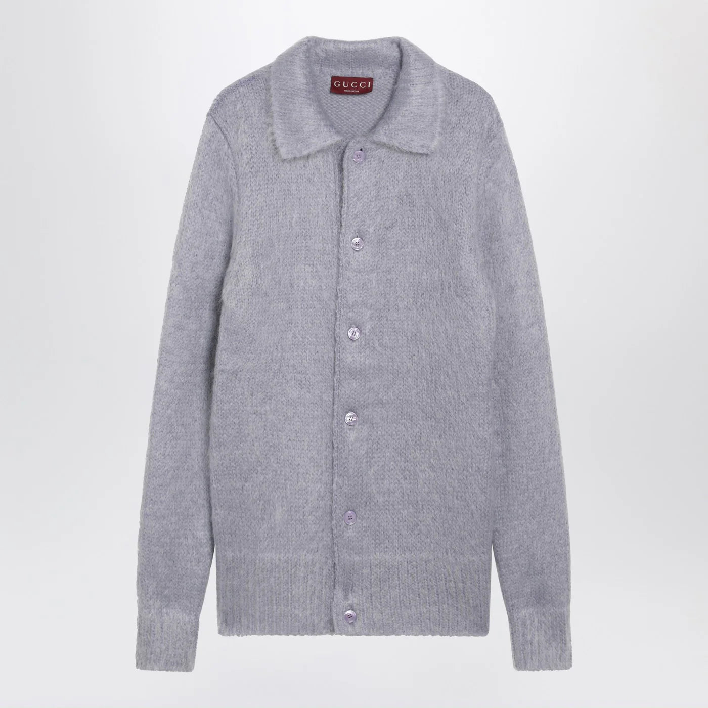 GUCCI Brushed mohair wool cardigan