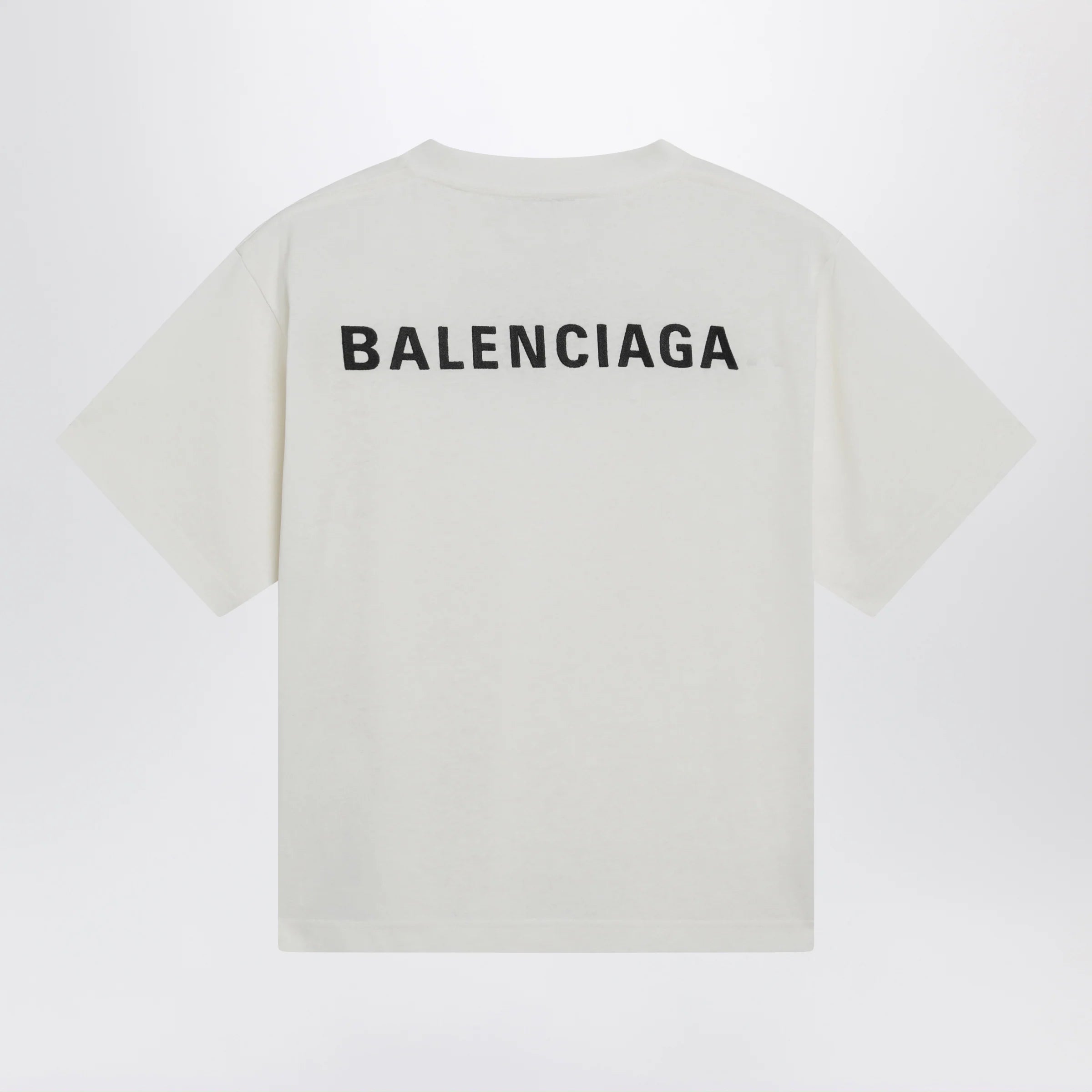 Balenciaga Back Medium Fit T-shirt in cream