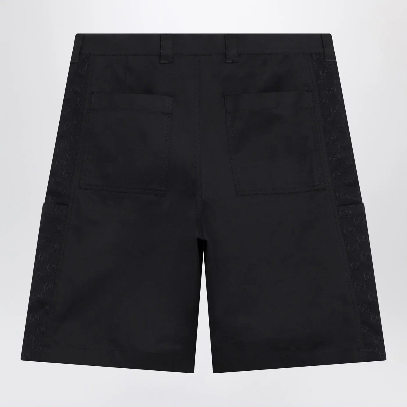 GUCCI Ink blue cotton twill shorts
